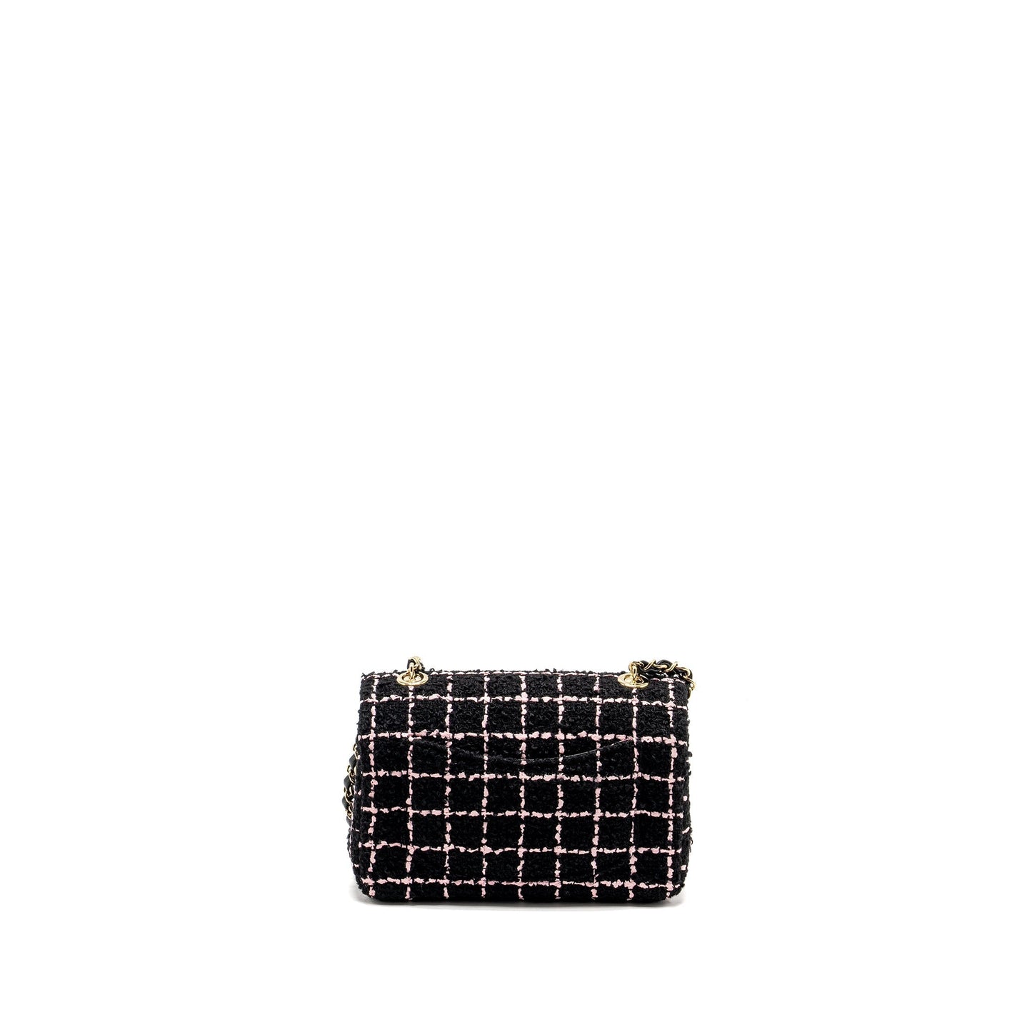 Chanel 23K Flower Bomb Rectangular Flap Tweed Multicolour Black Pink Shoulder Bag