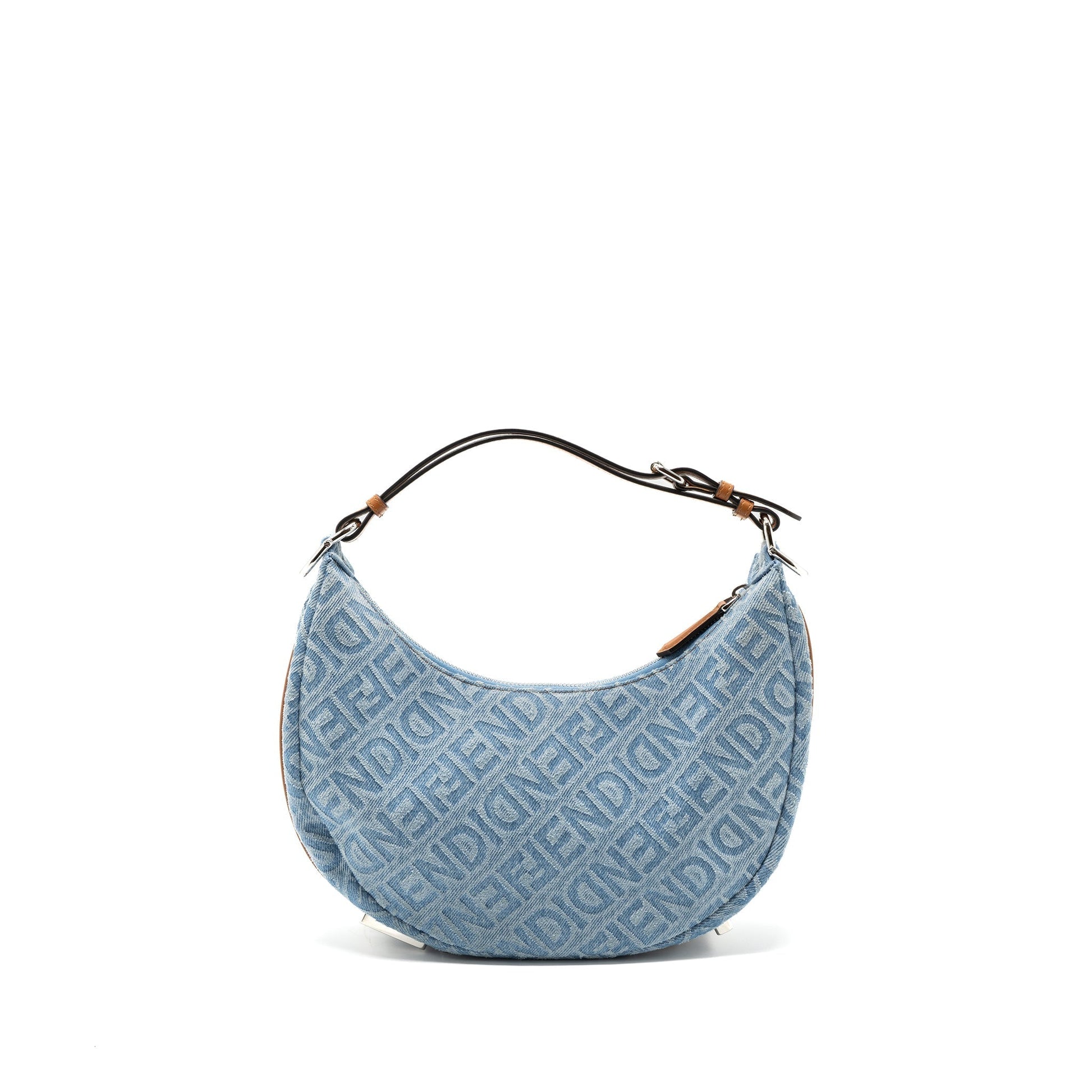 Fendi graphy Light Handbag Denim Blue Small Travel Bag