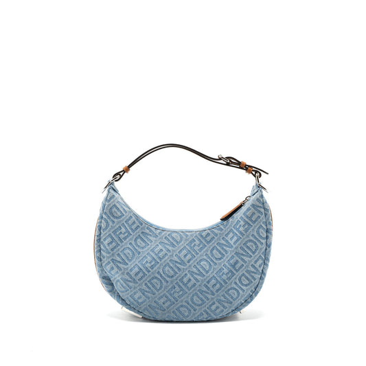 Fendi graphy Light Handbag Denim Blue Small Travel Bag
