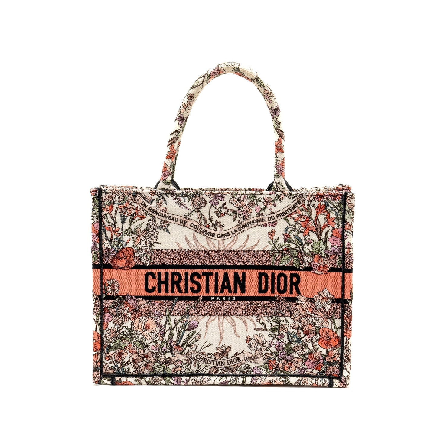 Dior Book Tote Limited Edition Multicolour Handbag Canvas Medium Tote Bag