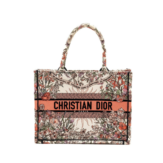 Dior Book Tote Limited Edition Multicolour Handbag Canvas Medium Tote Bag