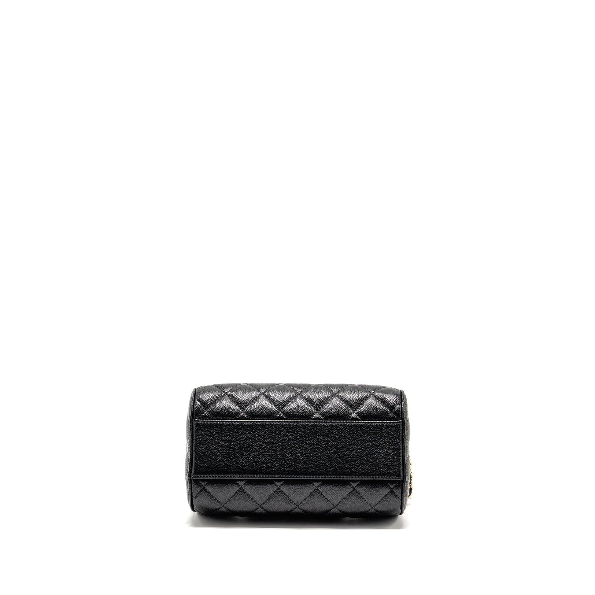Chanel 25P bowling caviar LGHW microchip Black Mini Bag