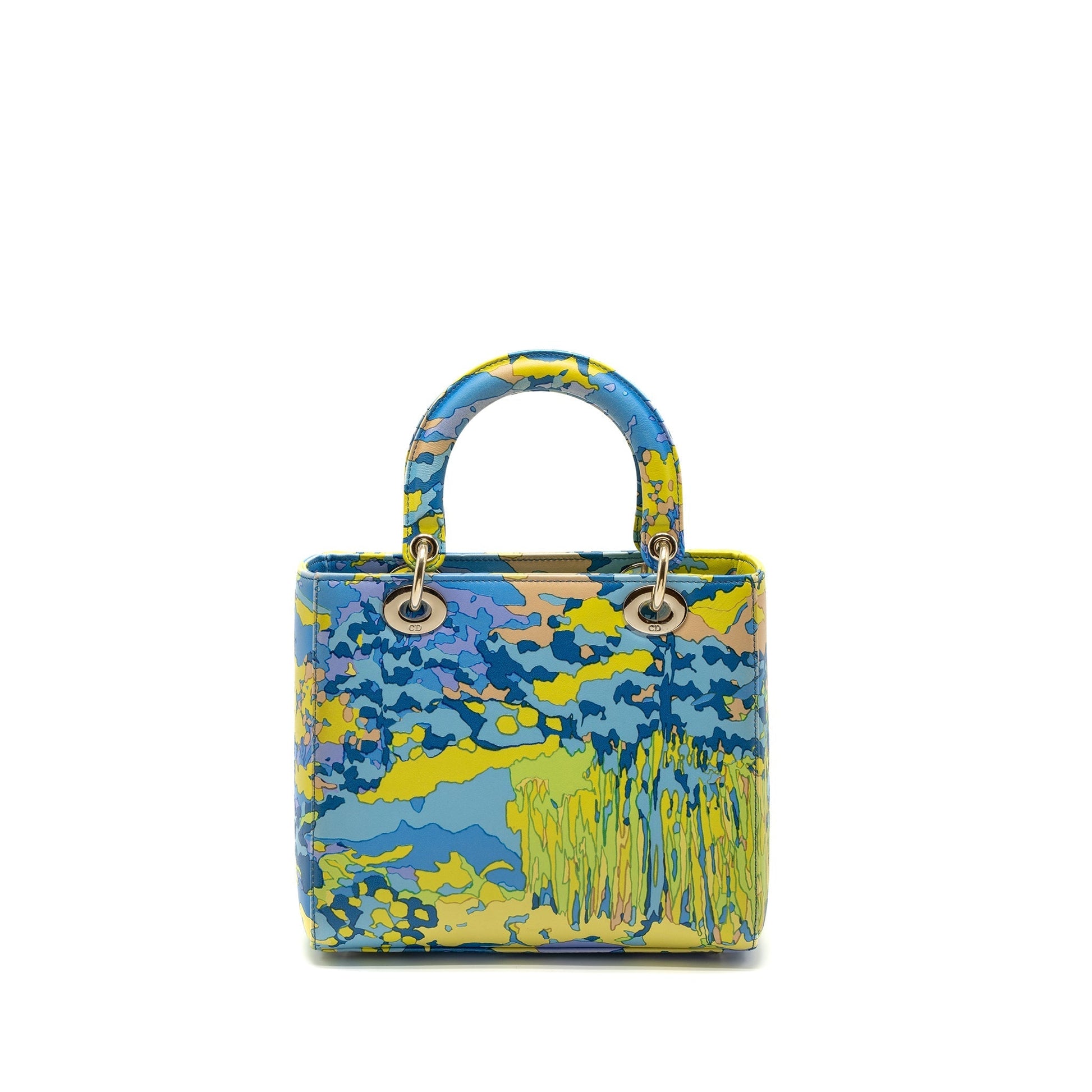 Dior Lady Purse Multicolour Handbag Medium Travel Bag