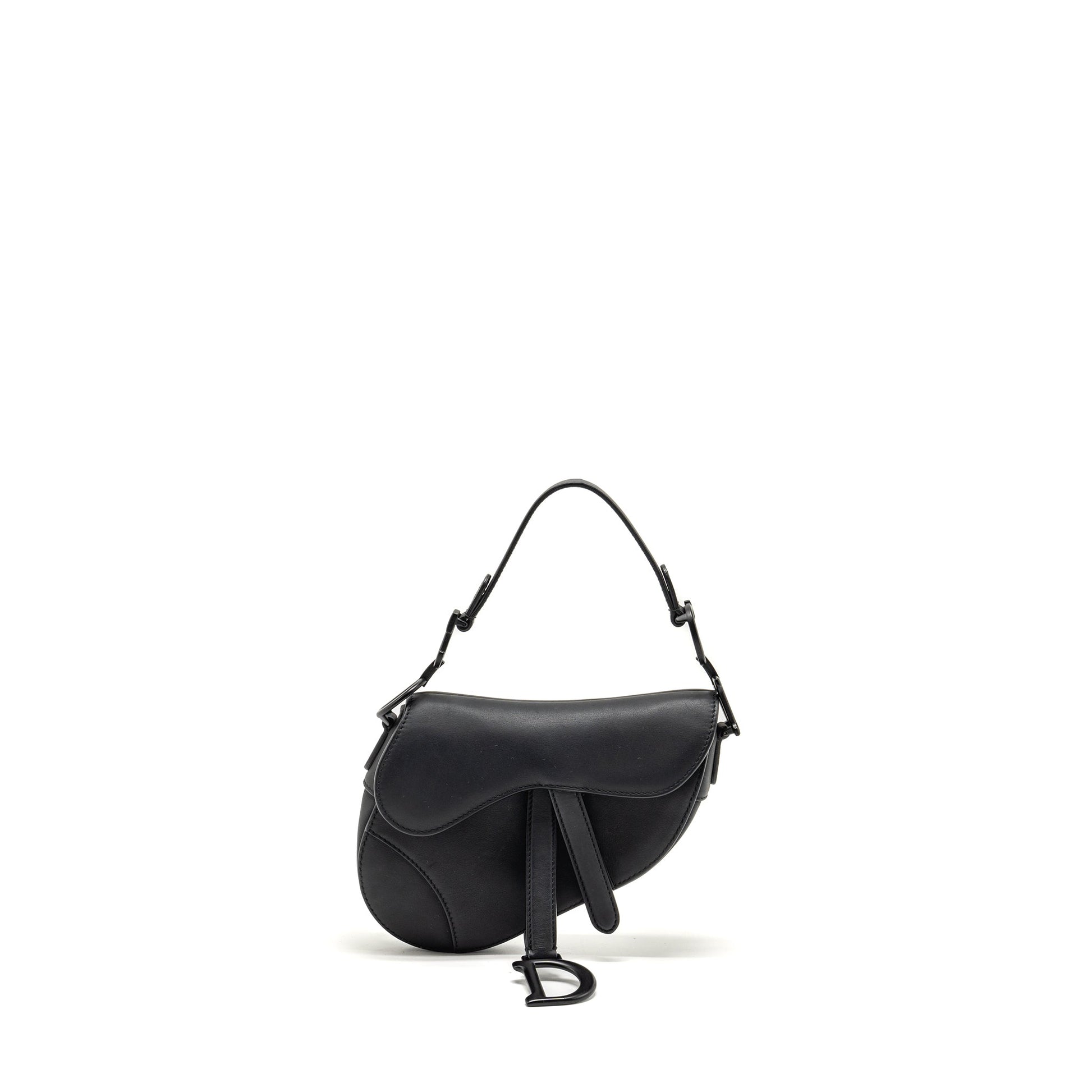 Dior Saddle Purse Calfskin So Handbag Black Mini Travel Bag