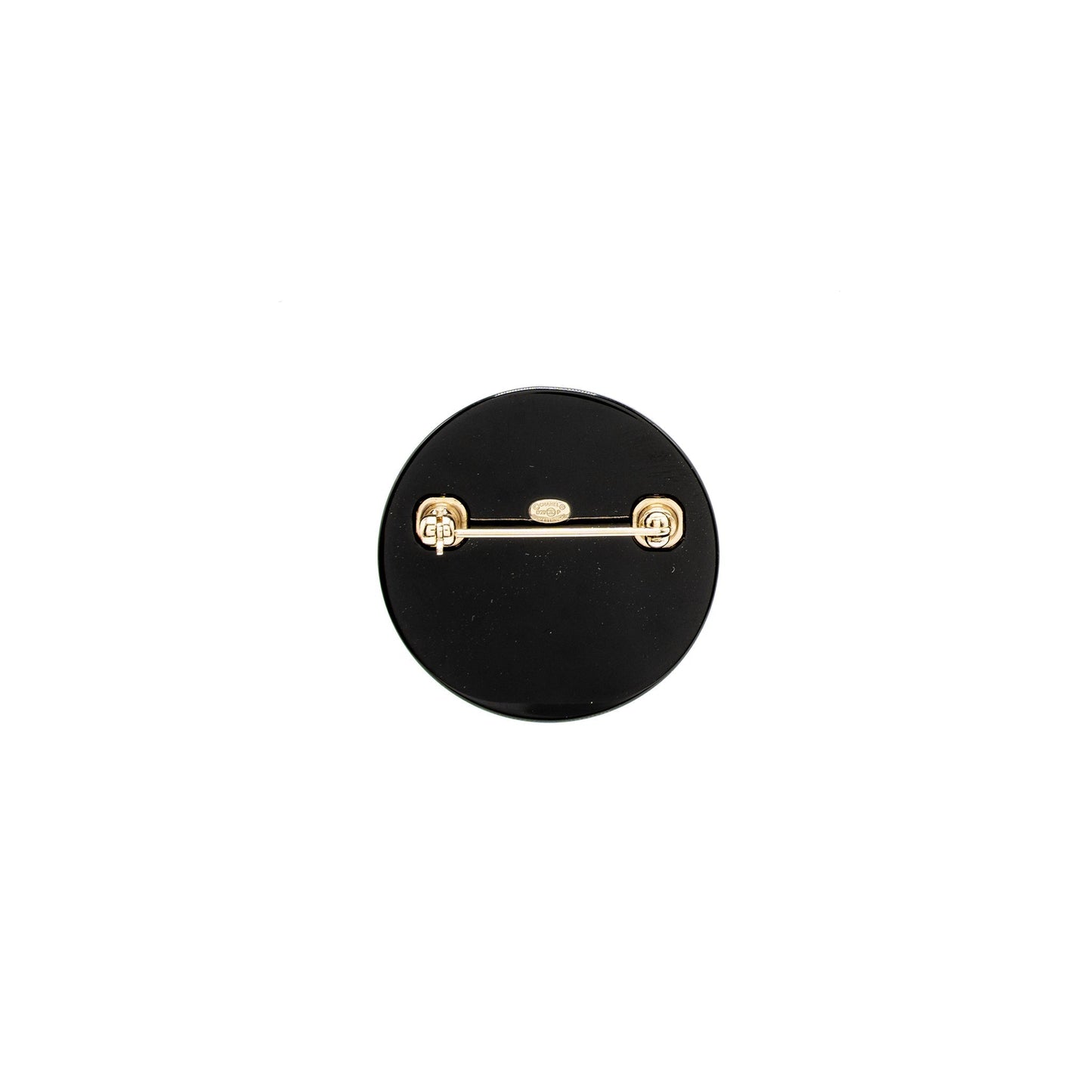 Chanel Round Letter CC Logo Brooch Light Multicolour Gold Handbag