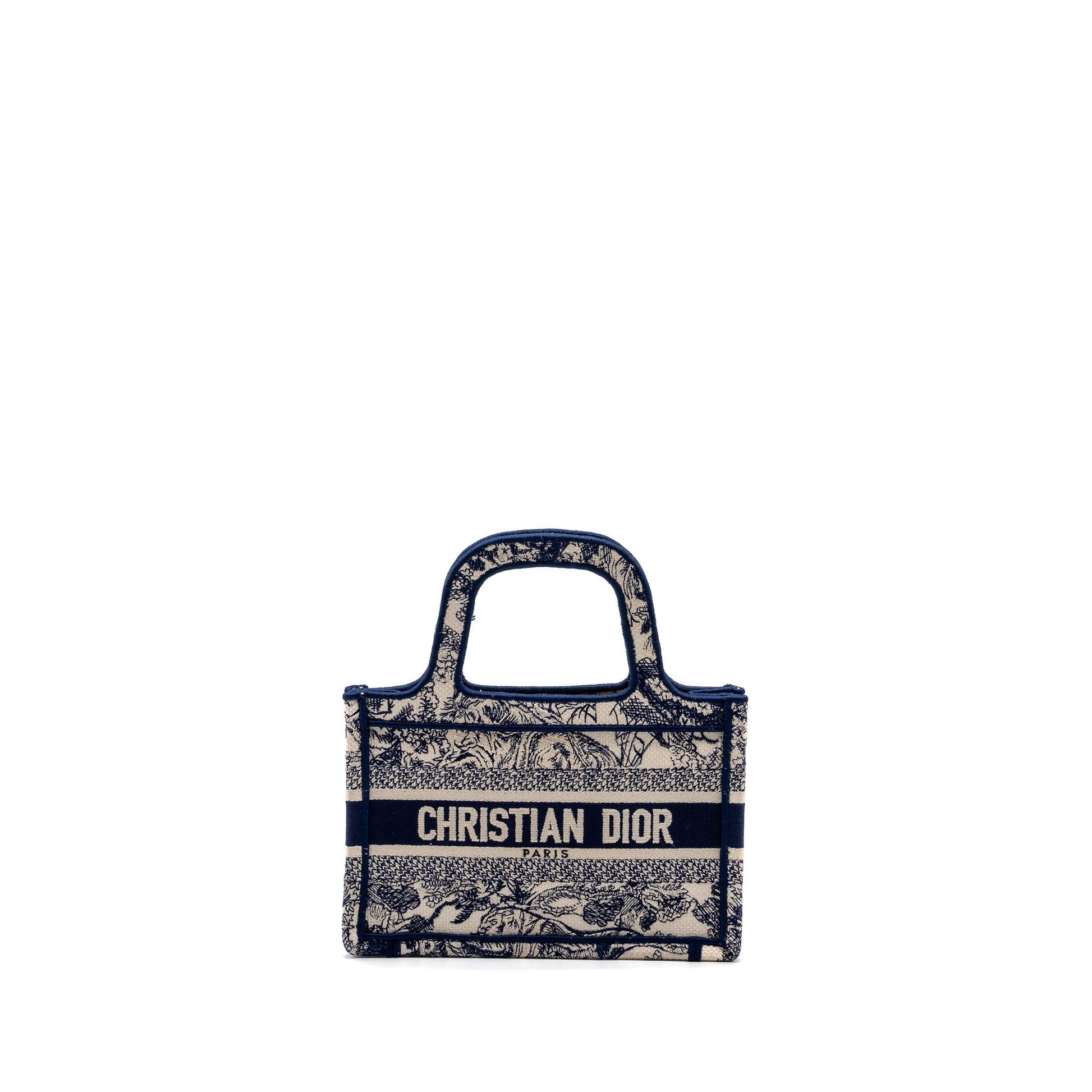 Dior Book Tote Limited Edition Toile De Jouy Mini Tote Bag