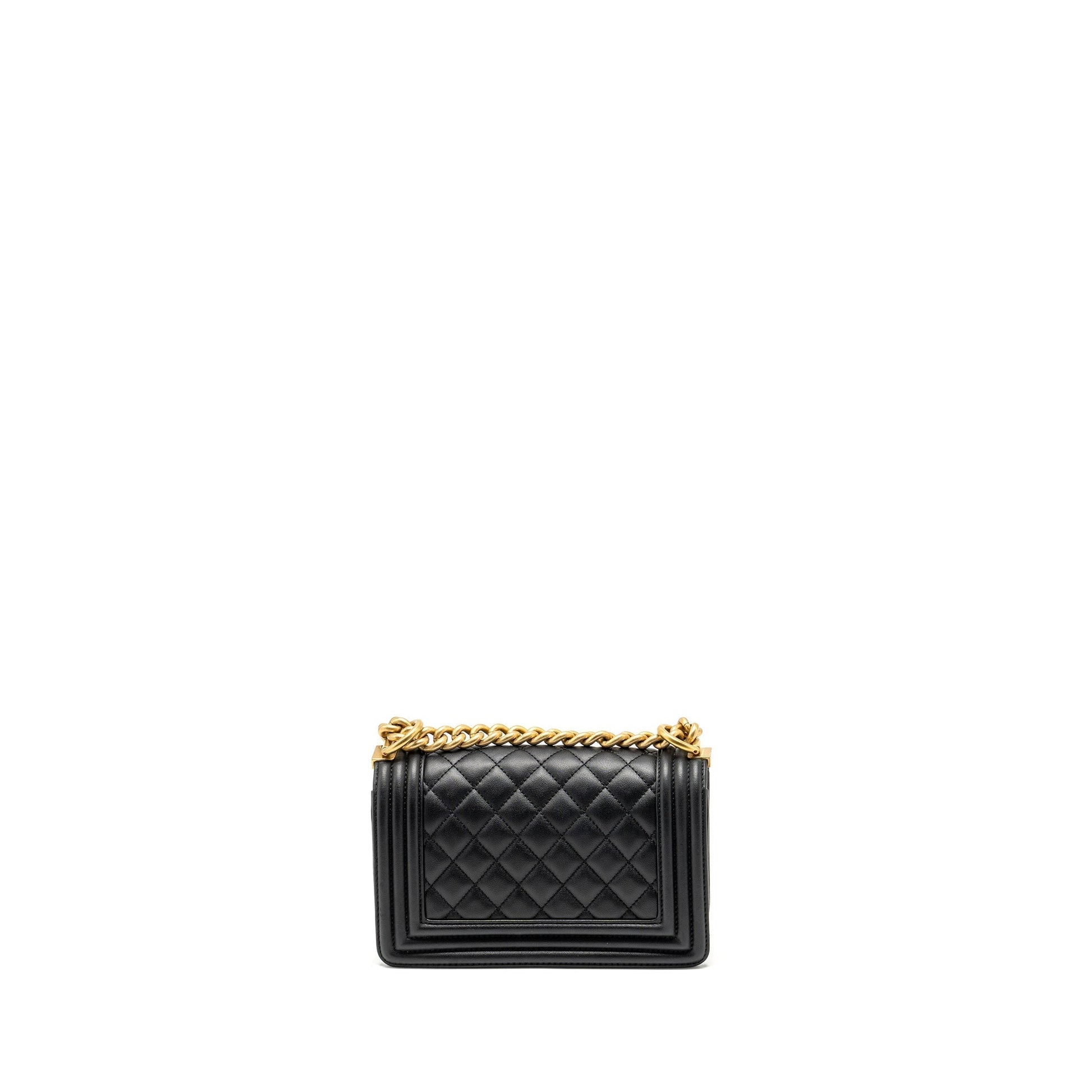 Chanel Boy Calfskin GHW microchip Black Small Handbag