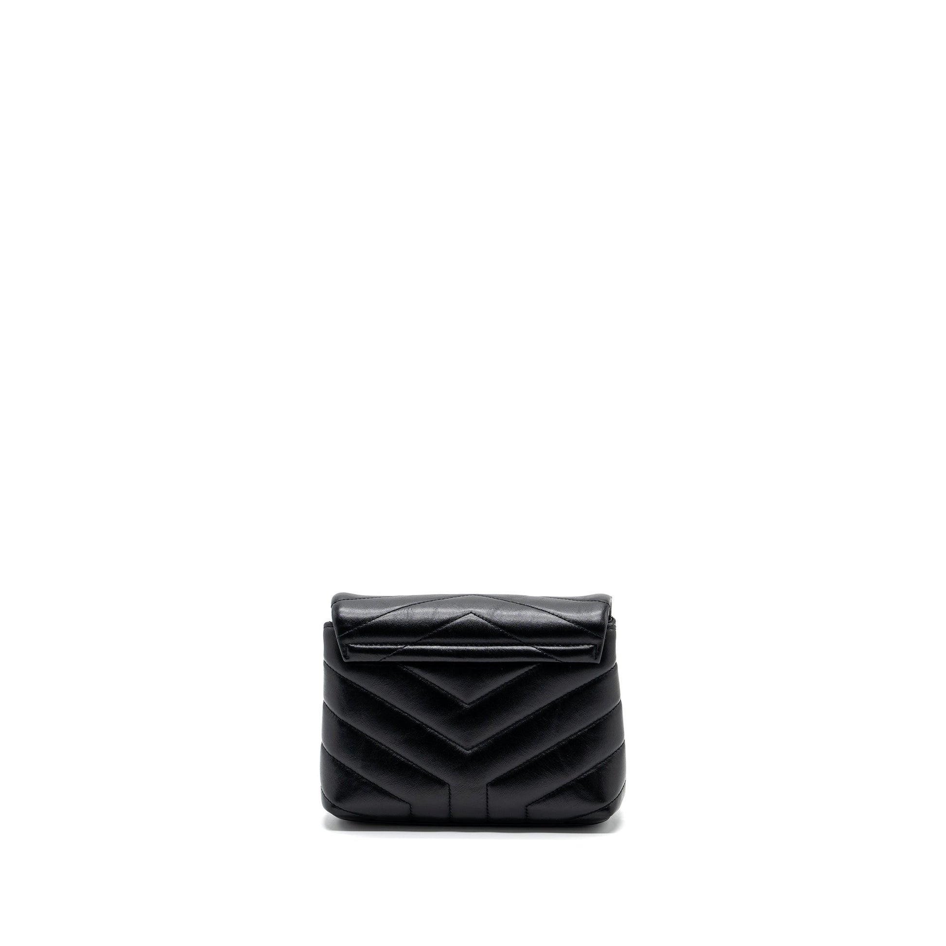 YSL Saint Laurent Saint Laurent Loulou Toy Strap Purse Calfskin Black Travel Bag Shw 2