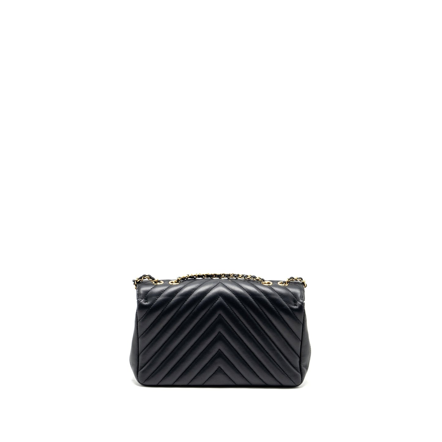 Chanel Seasonal Chevron Flap Calfskin Dark Navy Shoulder Bag