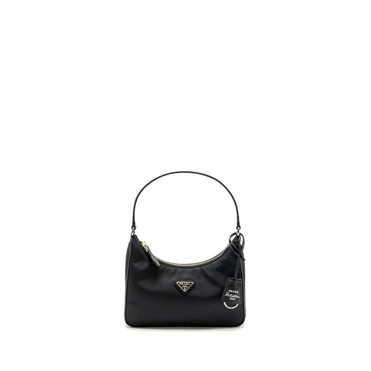 Prada Re Edition Re And Saffiano Purse Handbag Nylon Black Travel Bag