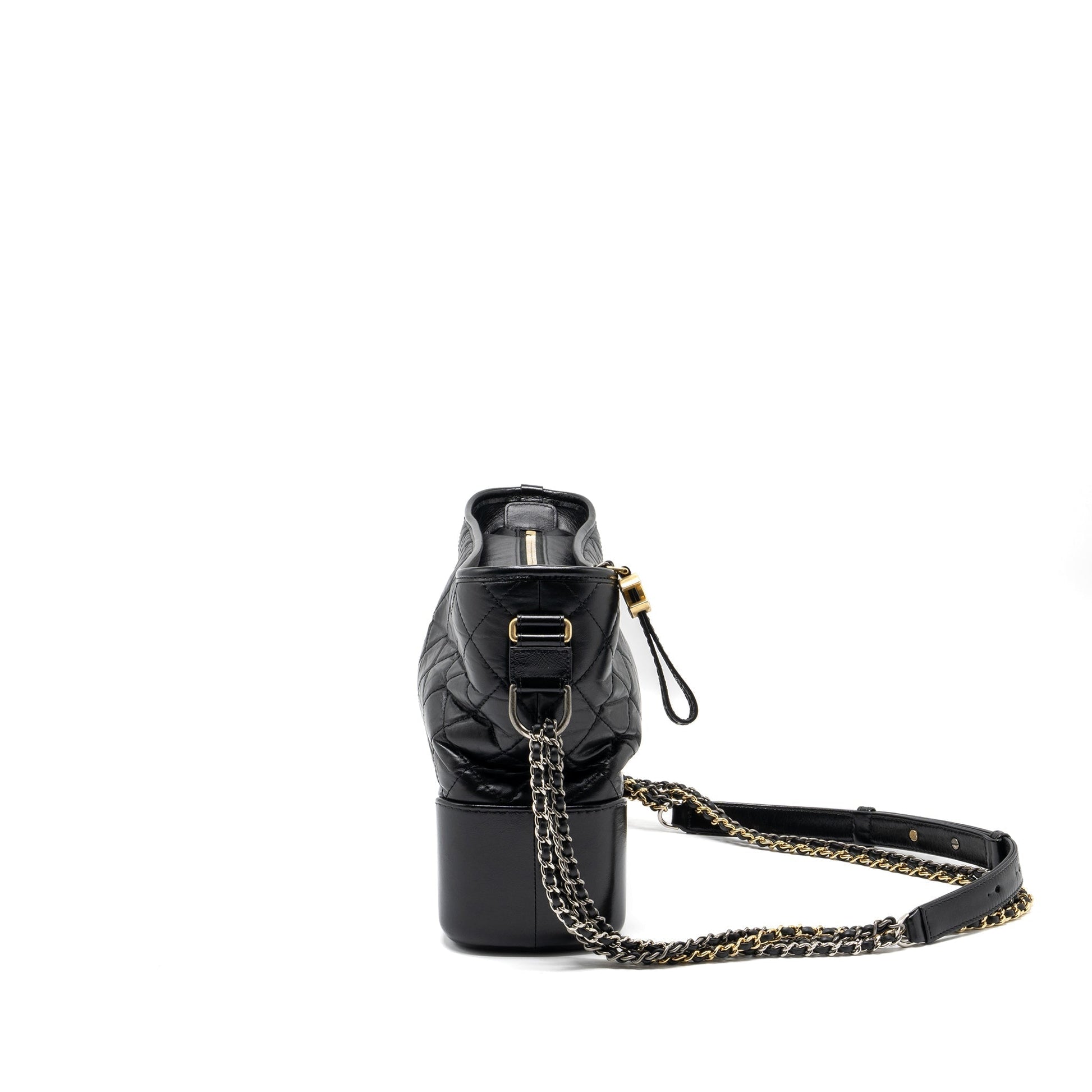Chanel Gabrielle Hobo Aged Calfskin Hardware Multicolour Black Shoulder Bag Hardware 3