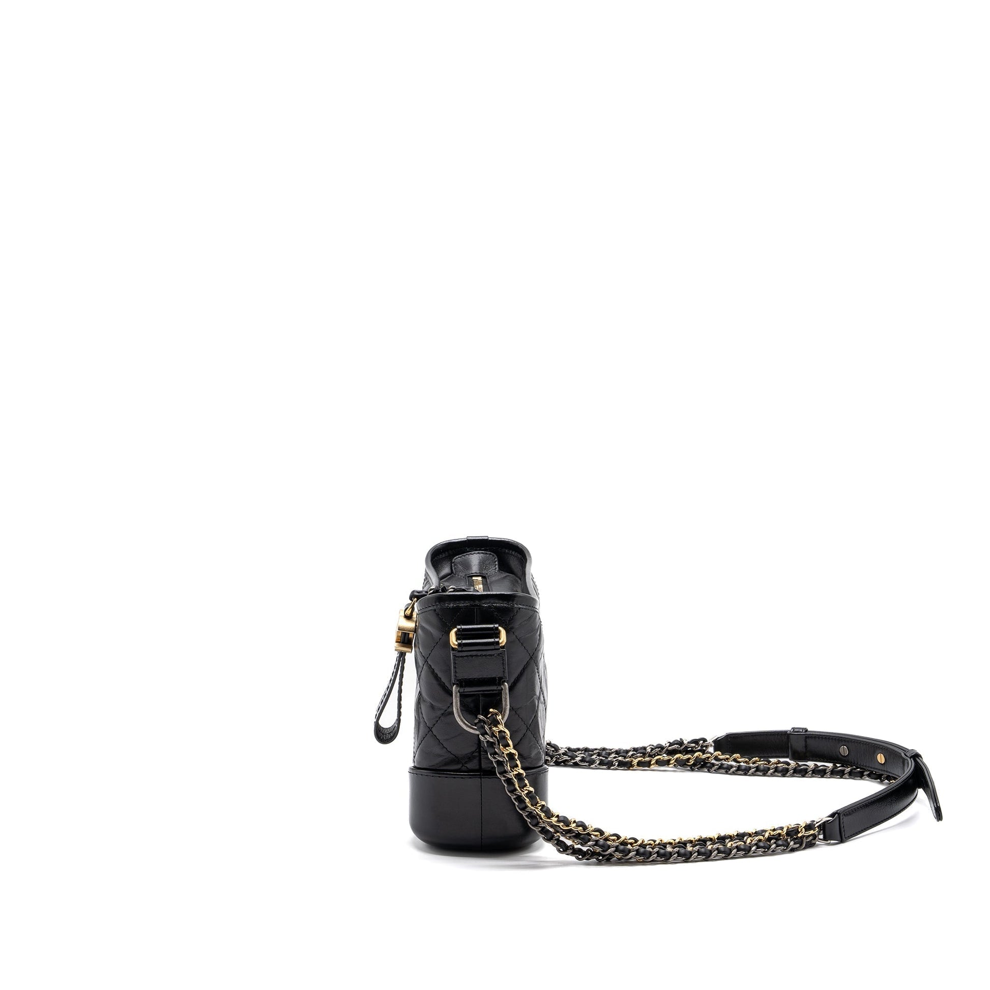Chanel gabrielle hobo calfskin hardware Multicolor Multicolour Black Small Shoulder Bag Hardware 1