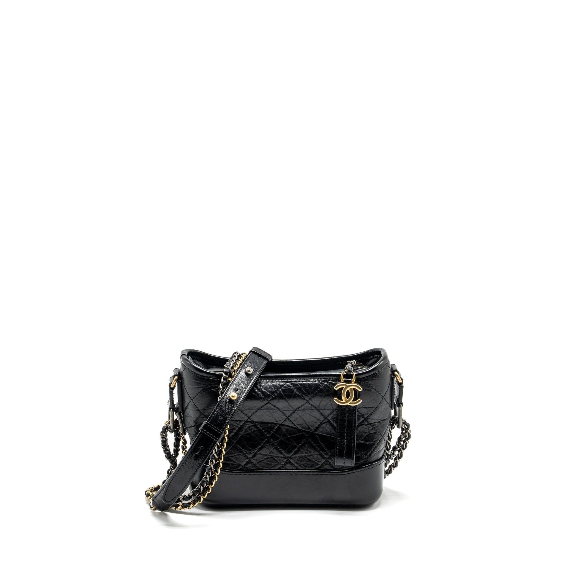 Chanel Gabrielle Hobo Calfskin HARDWARE Multicolour Black Small Shoulder Bag Hardware 2