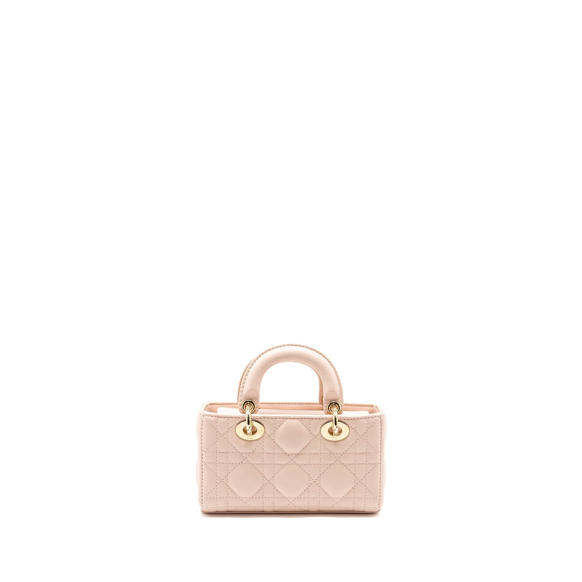 Dior Lady D Joy Micro Purse Lambskin Powder Pink Travel Bag