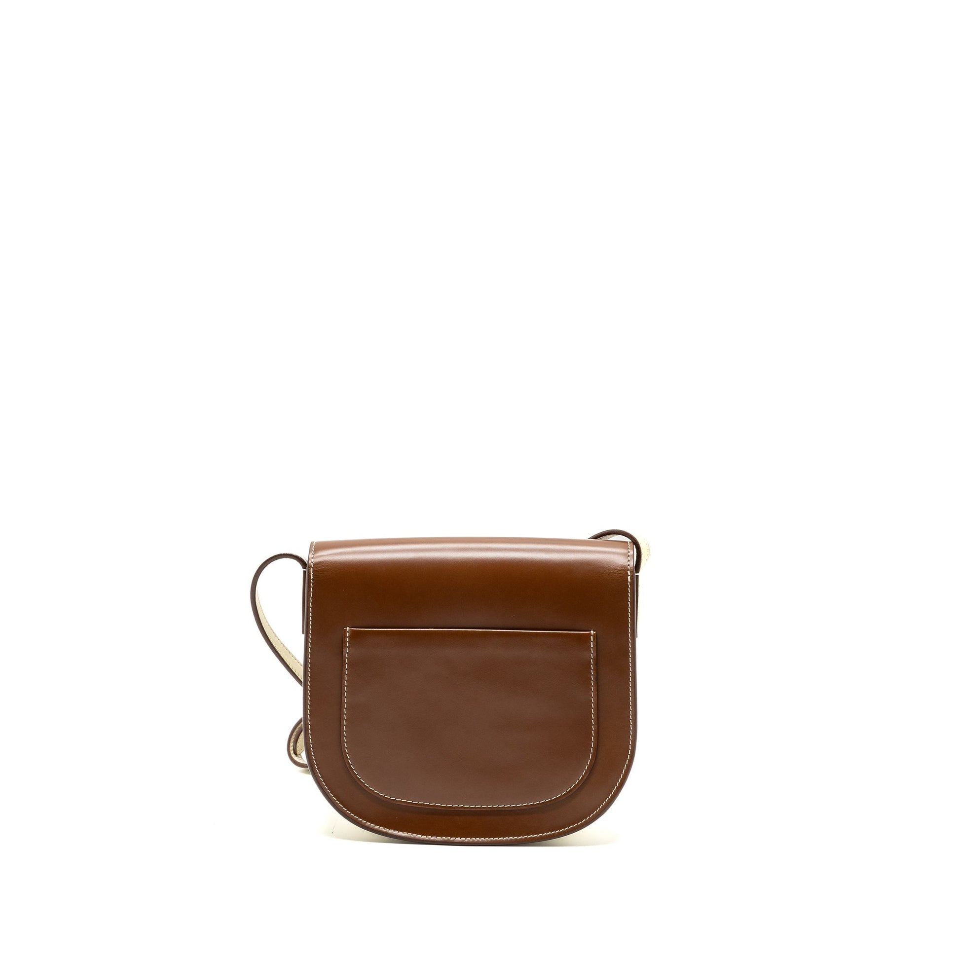 Luxury Troutteur Crossbody Bag Caramel Leather Cream