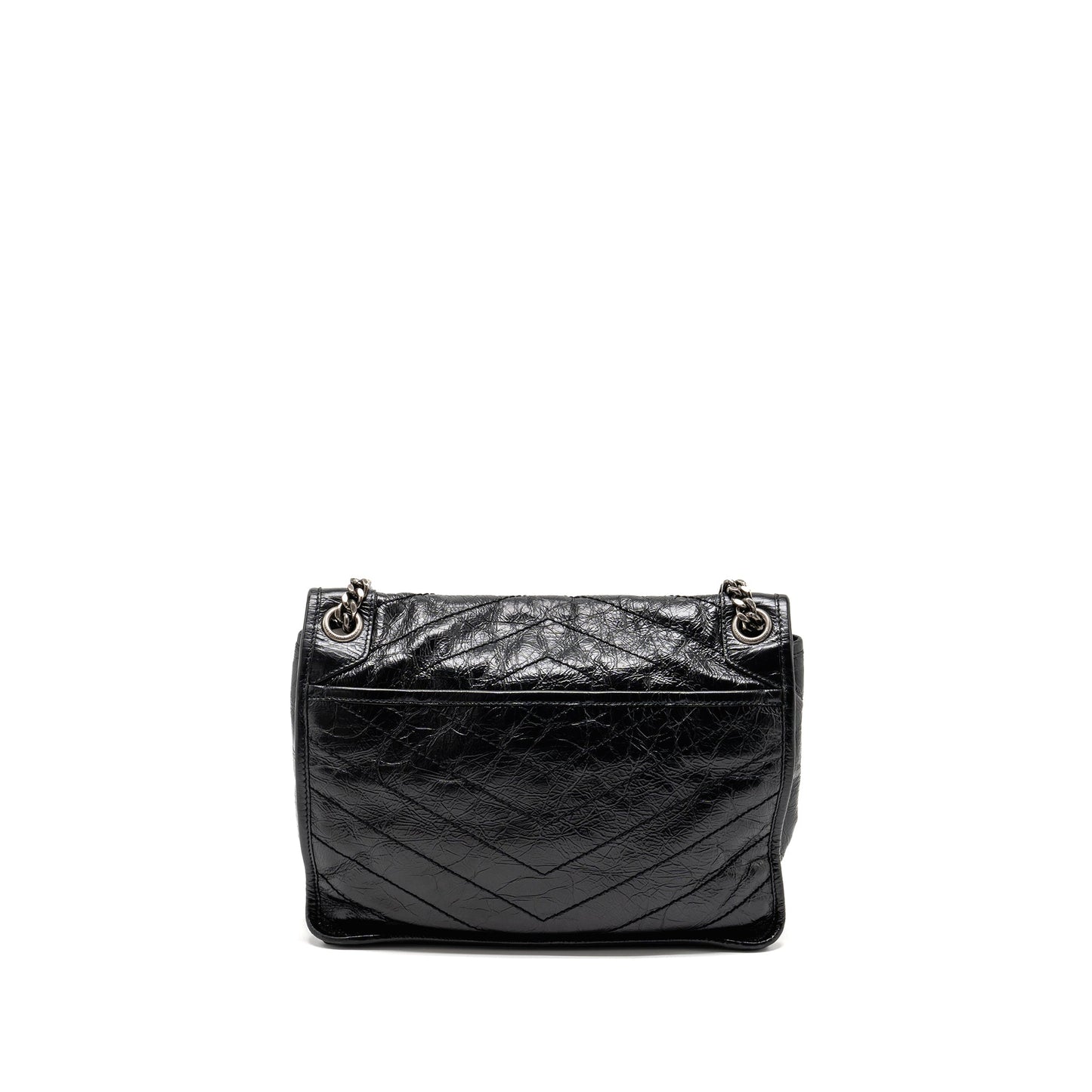 YSL Saint Laurent Saint Laurent Niki Calfskin Travel Bag Black Medium