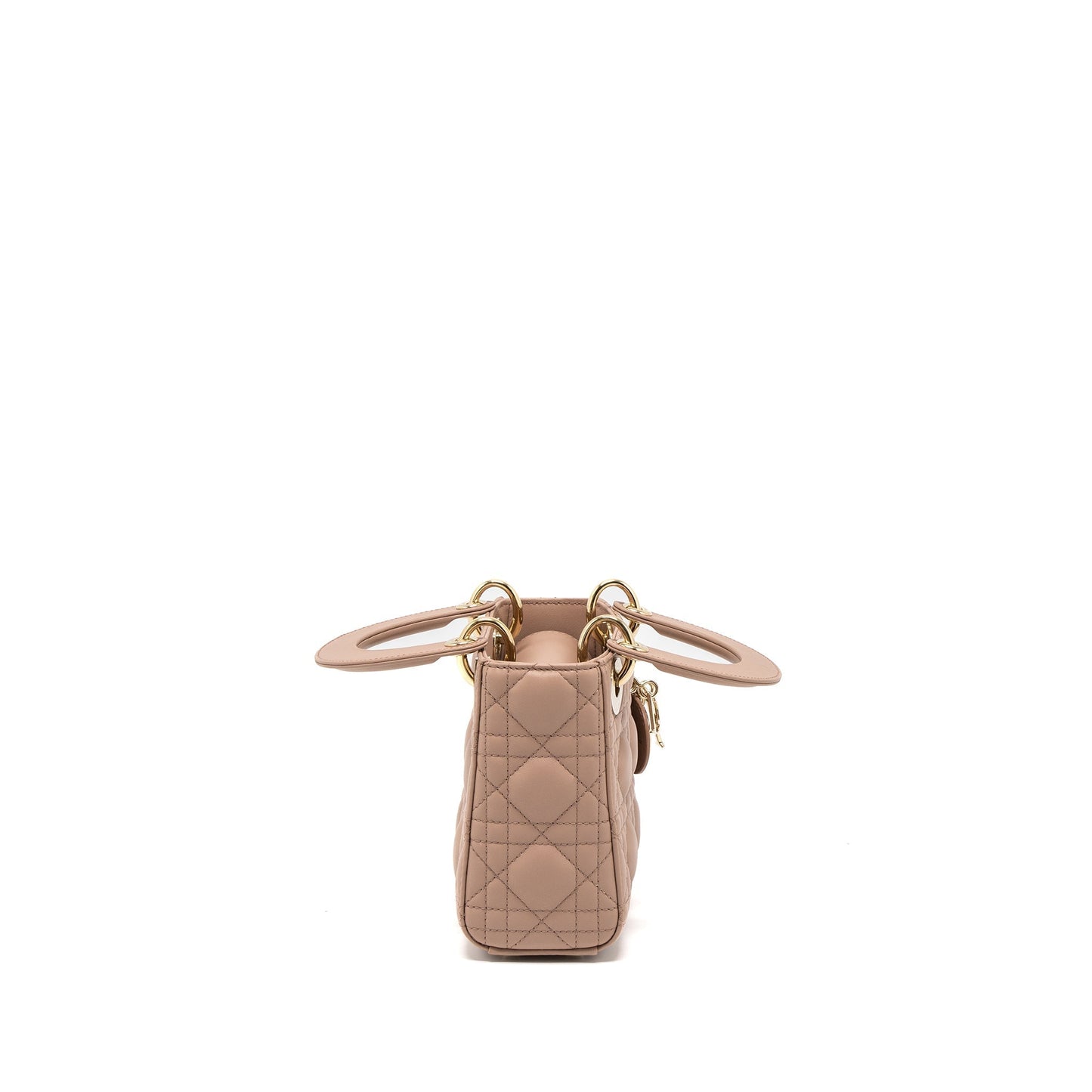Dior Lady Cannage Lambskin Blush Handbag Mini Travel Bag