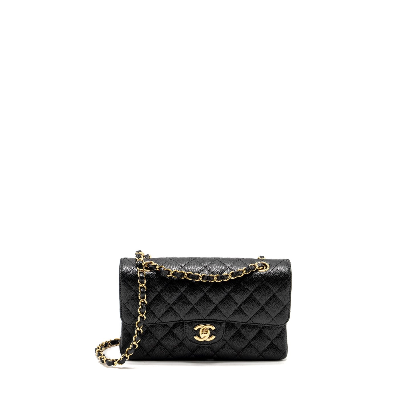 Chanel Classic Double Flap Caviar GHW microchip Black Small Shoulder Bag Ghwmicrochip 3