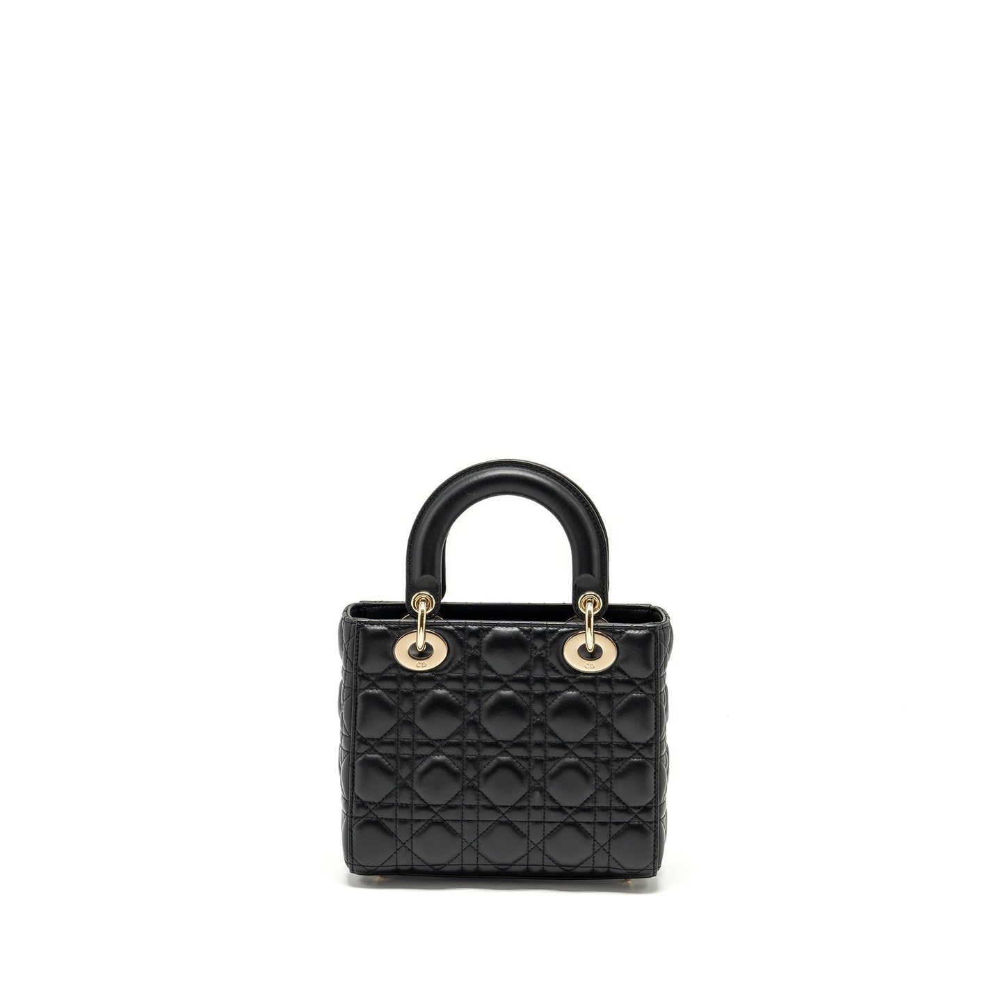 Dior My Abc Lady Lambskin Handbag Black Small Travel Bag