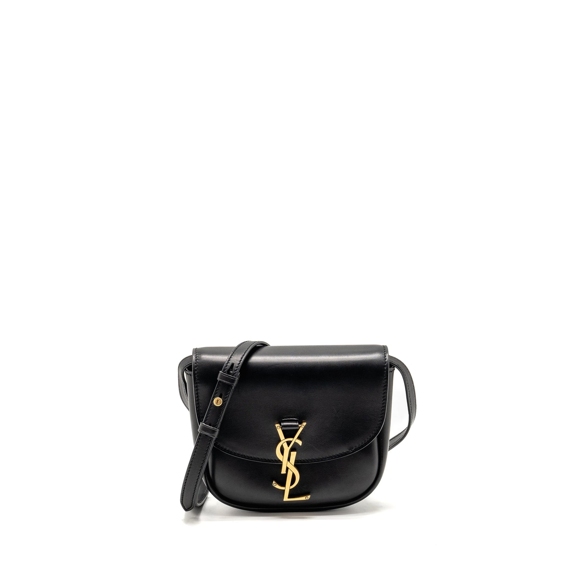 YSL Saint Laurent Saint Laurent Kaia Purse Calfskin Travel Bag Black