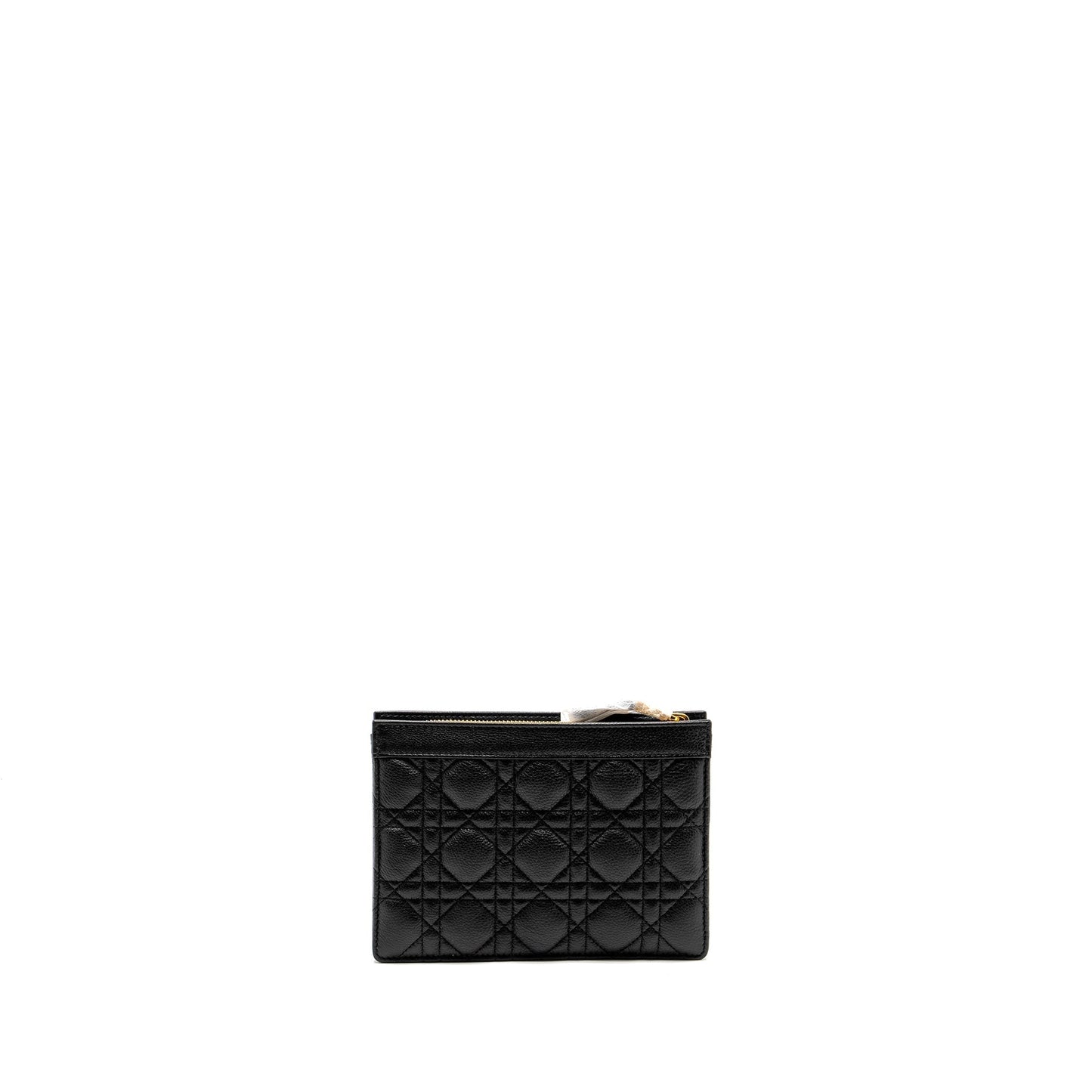 Dior Caro Every Pouch Supple Calfskin Handbag Black Travel Bag