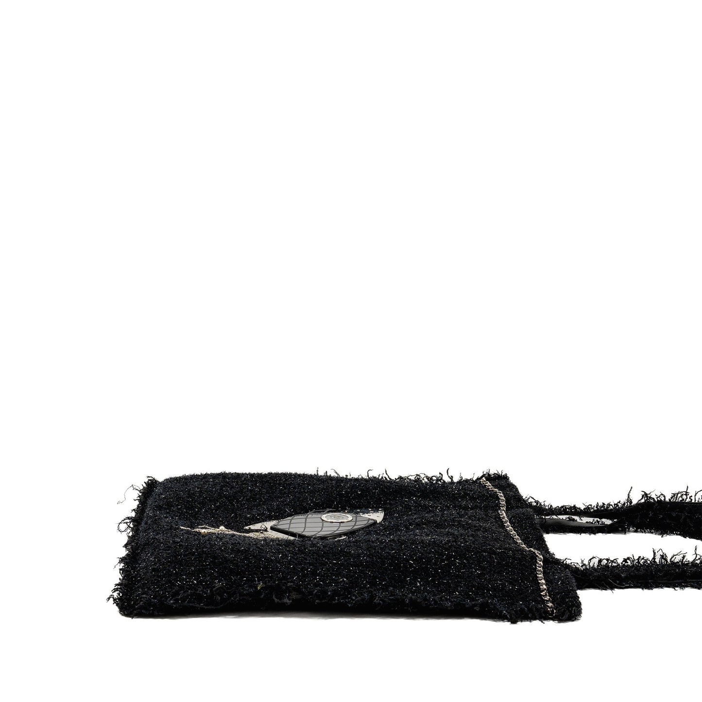 Chanel rocket tweed SHW Black Tote Bag