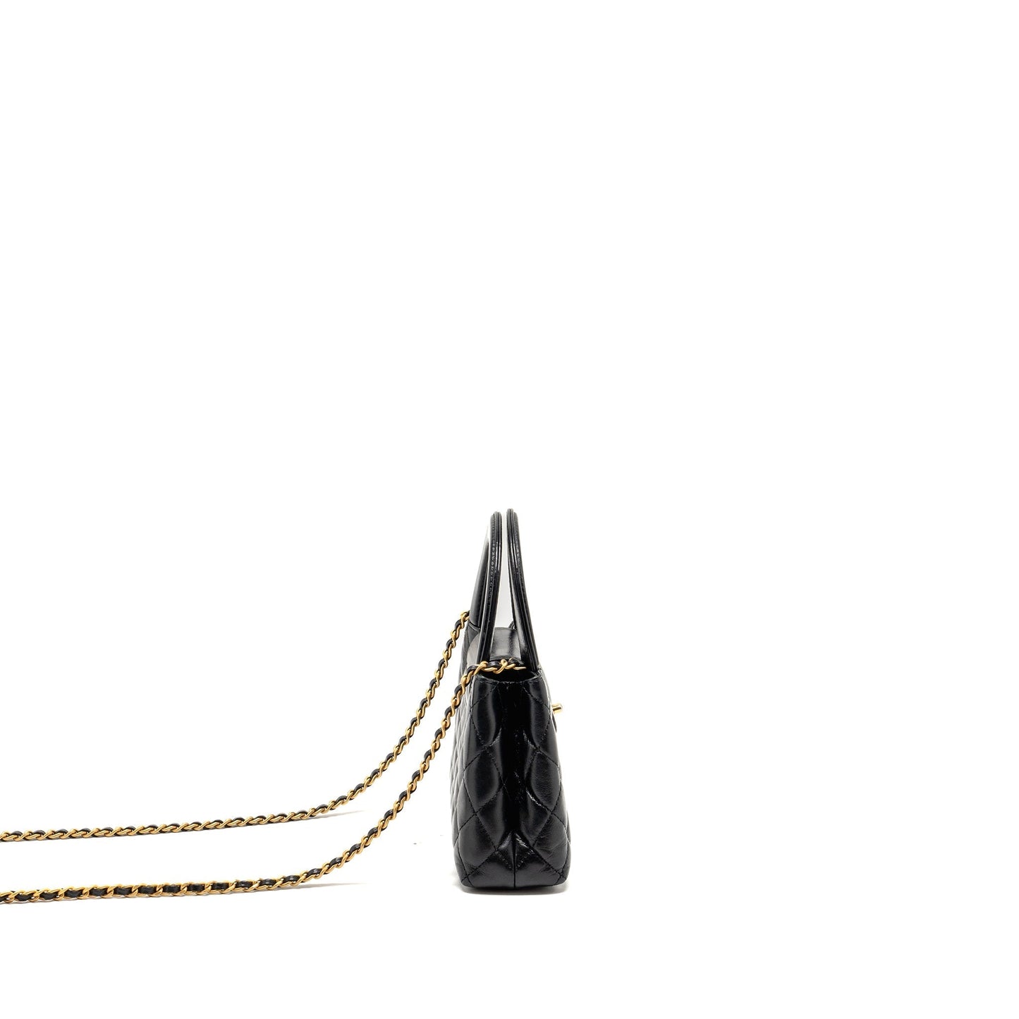 Chanel Kelly Shopping Calfskin GHW microchip Black Tote Bag Microchip 4