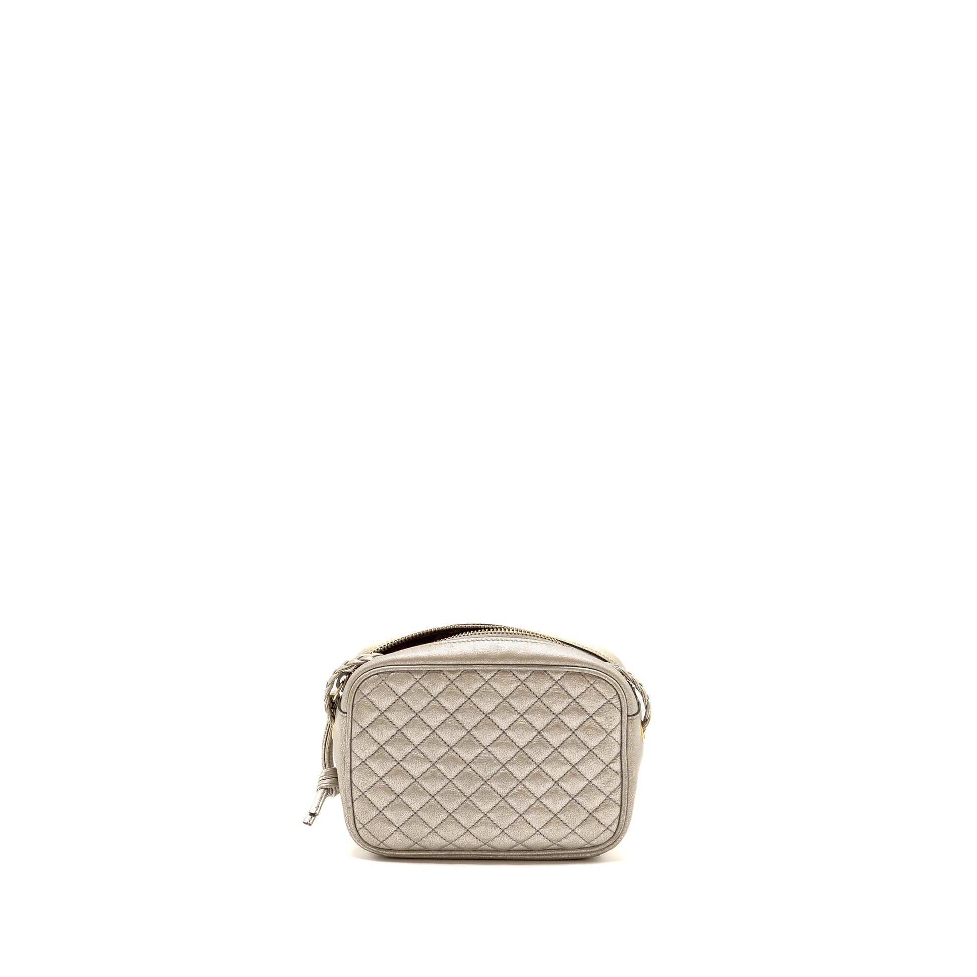 Gucci Ophidia Crossbody Bag Calfskin Metallic Silver