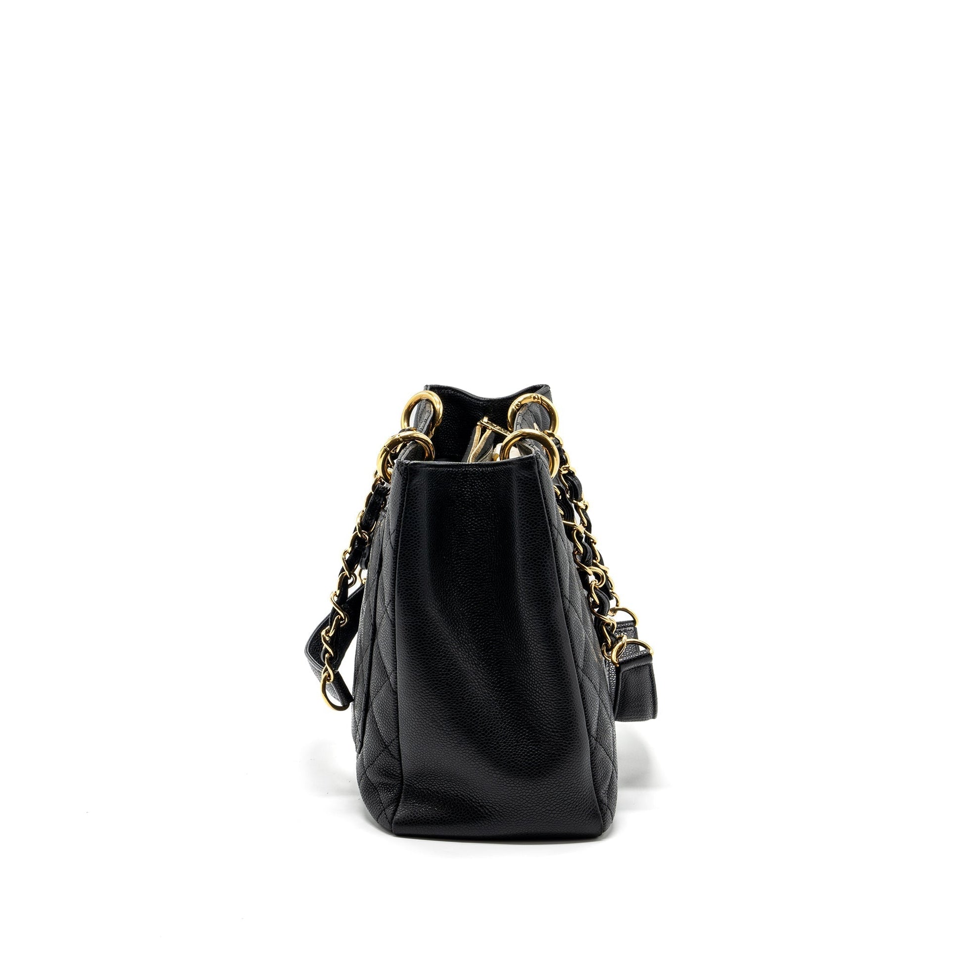 Chanel grand shopping caviar GHW Black Tote Bag Ghw 8