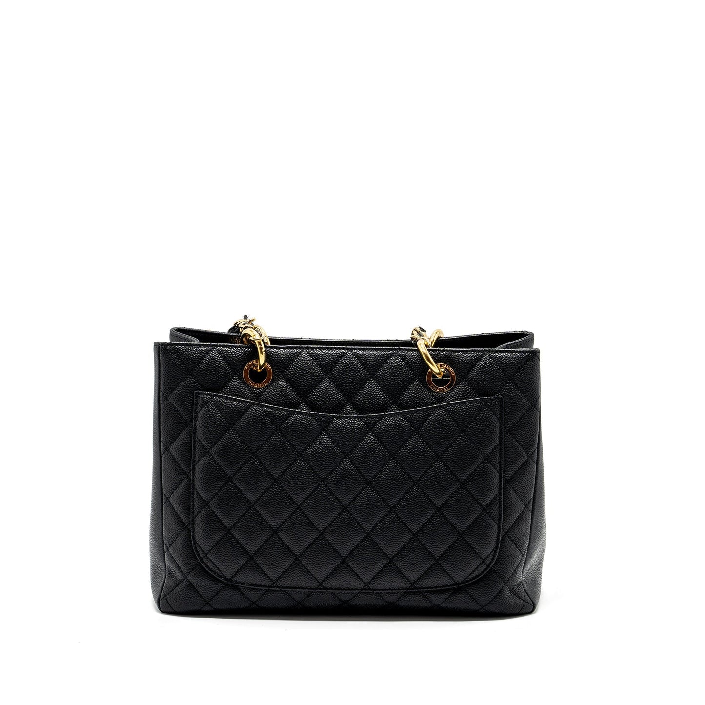 Chanel grand shopping caviar GHW Black Tote Bag Ghw 8