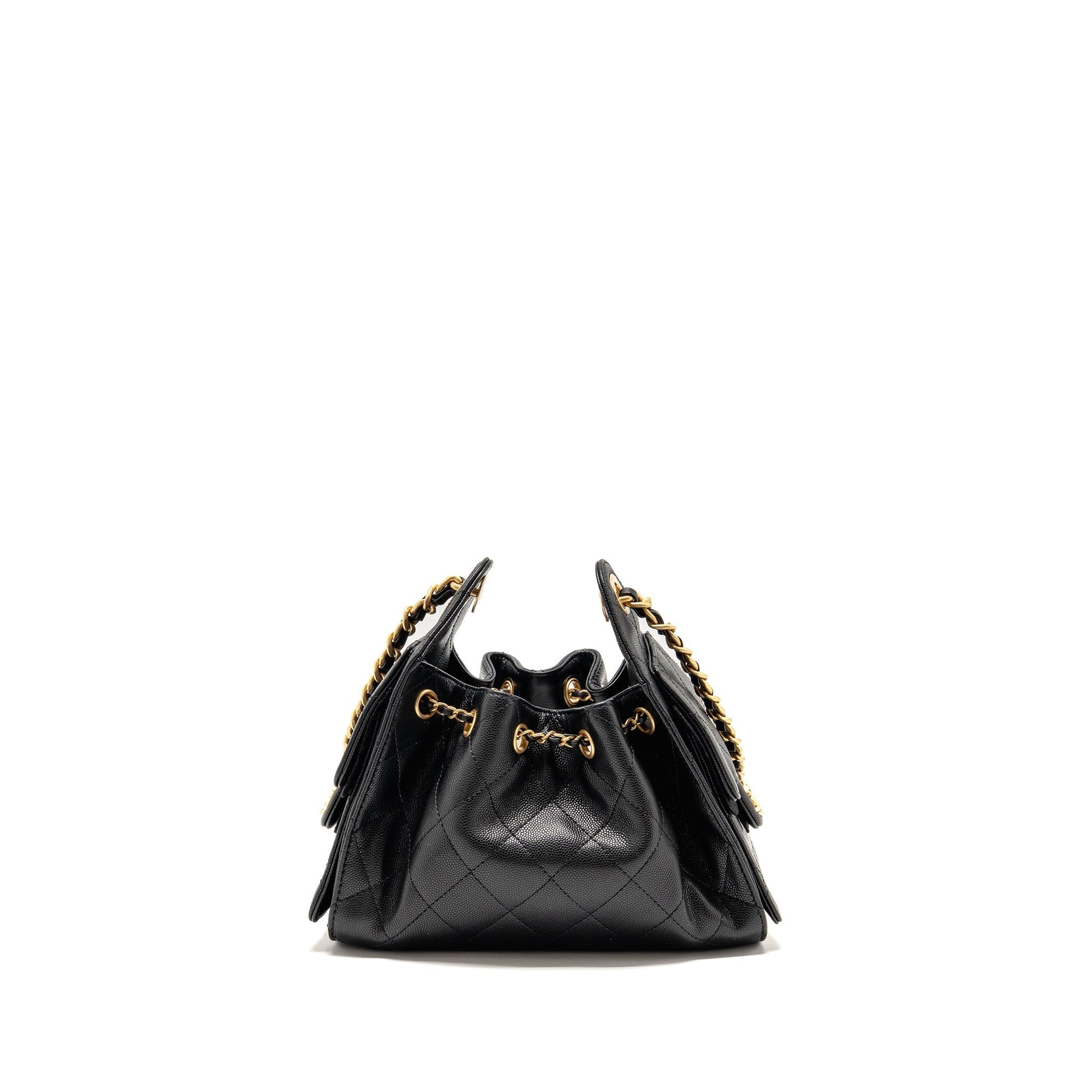 Chanel 25 caviar GHW Microchip Black Mini Bag Ghw Microchip