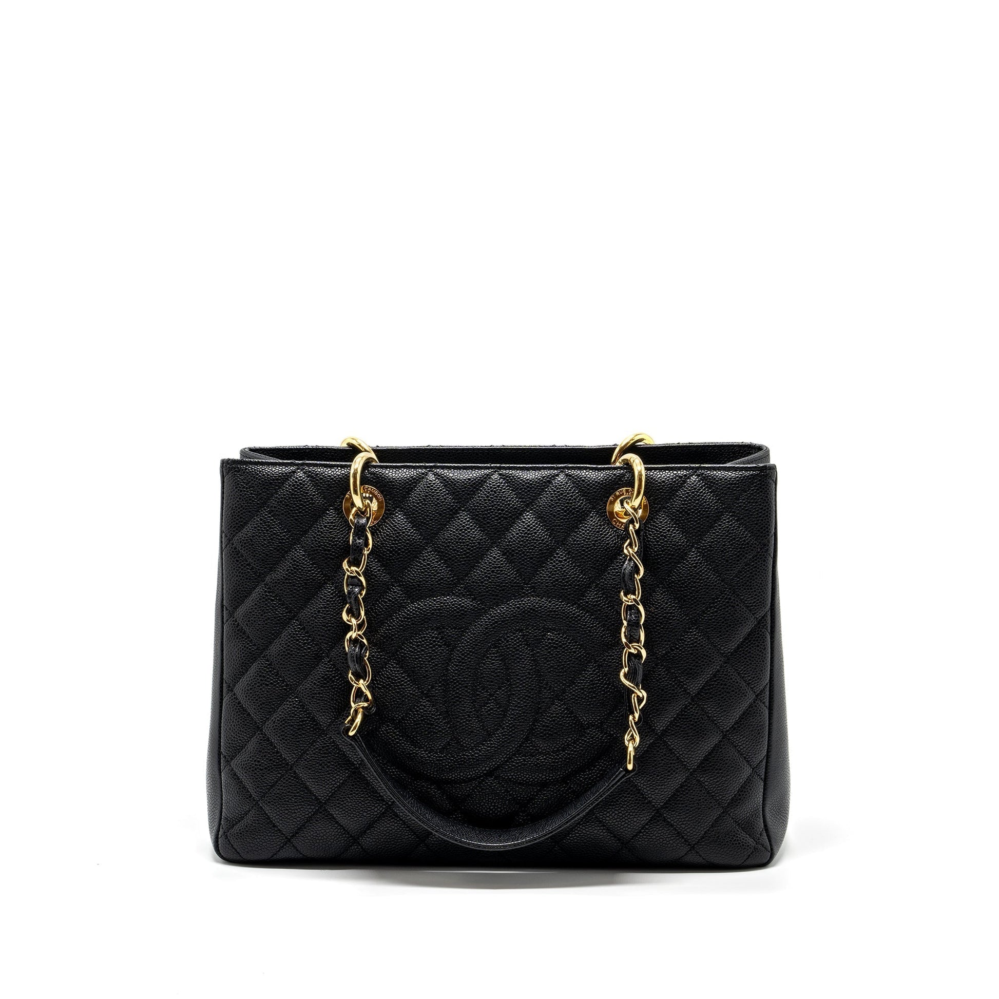Chanel grand shopping caviar GHW Black Tote Bag Ghw 8