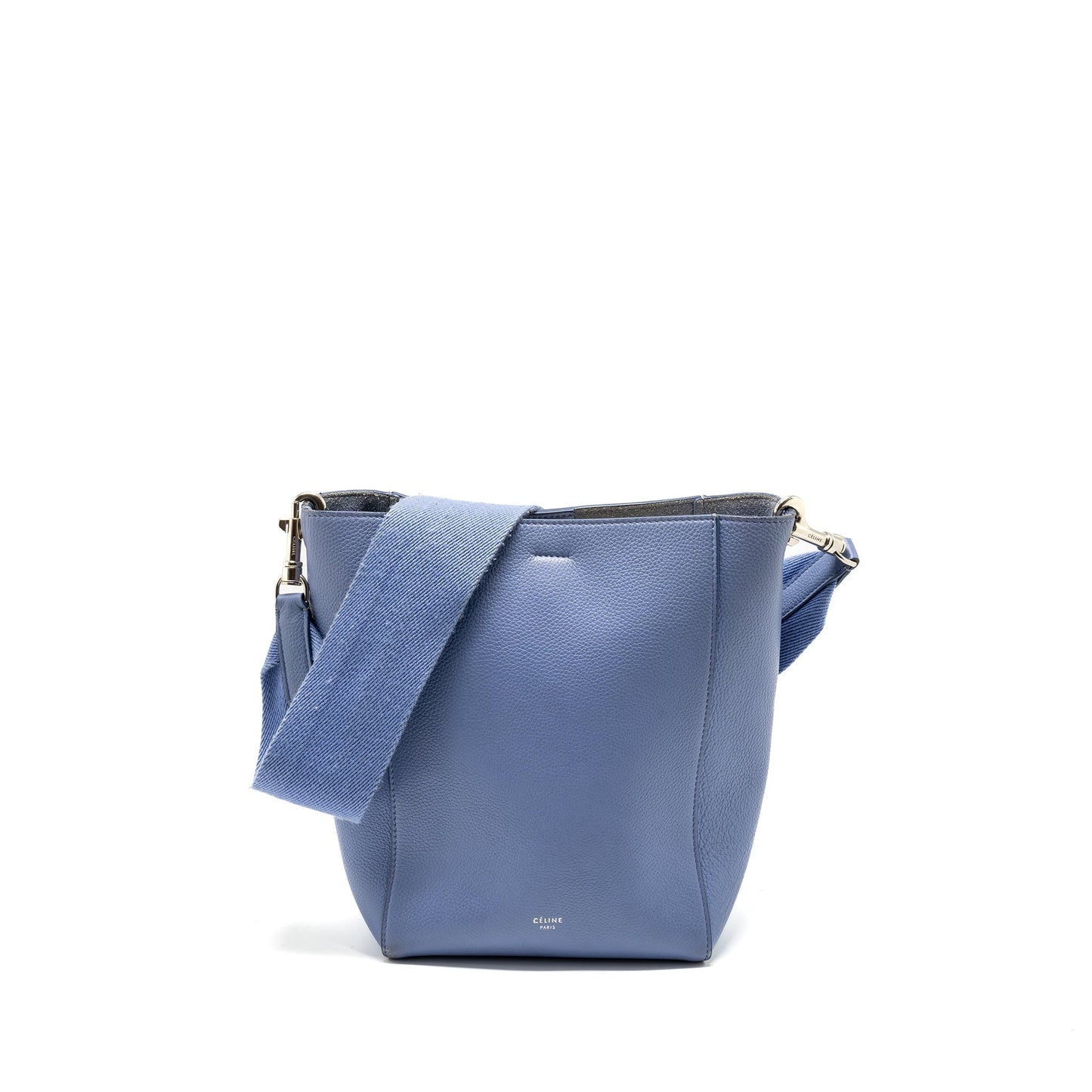 Celine Sangle Purse Calfskin Light Purple Handbag Bucket Bucket Bag