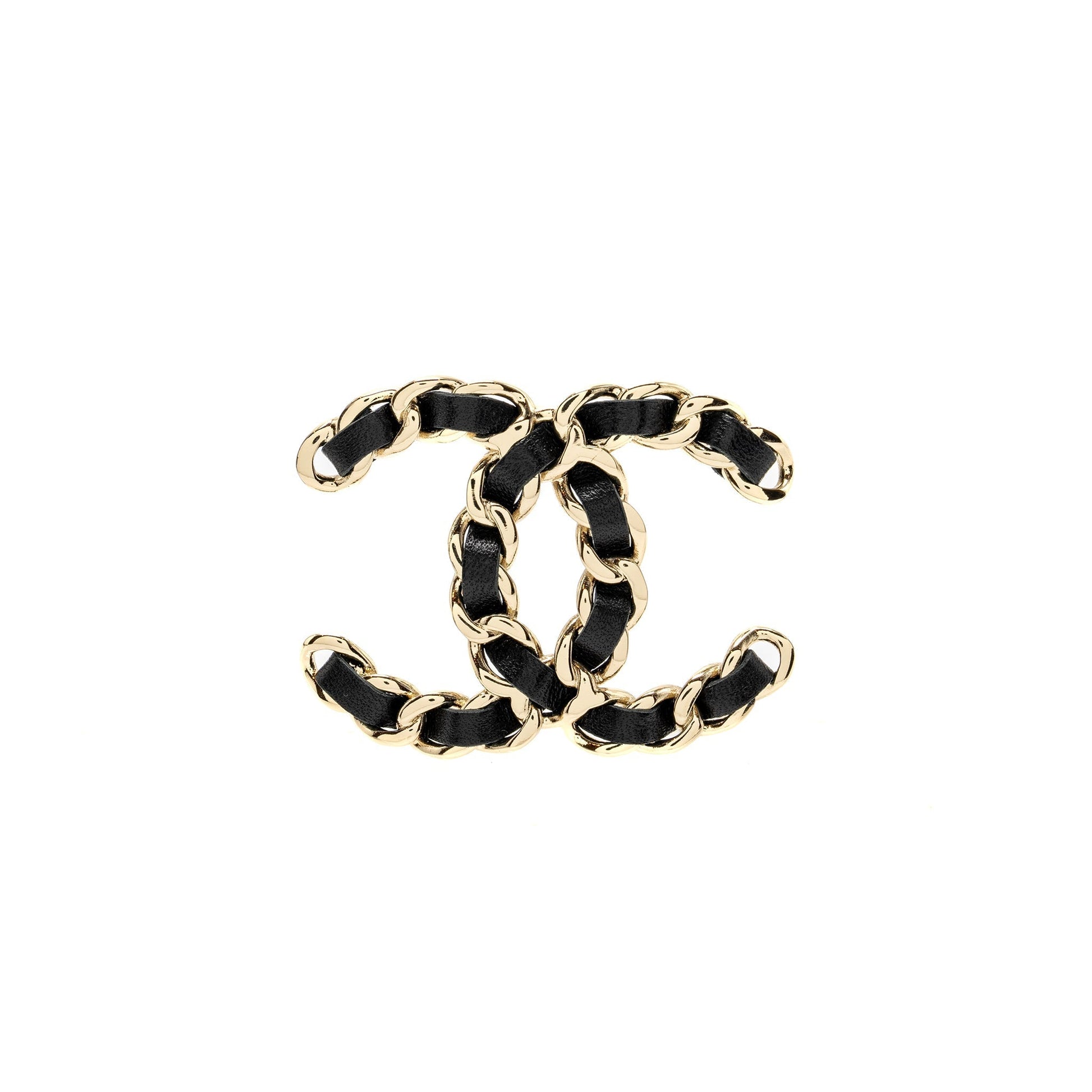 Chanel CC Logo Brooch LGHW Leather Handbag Lghw 1