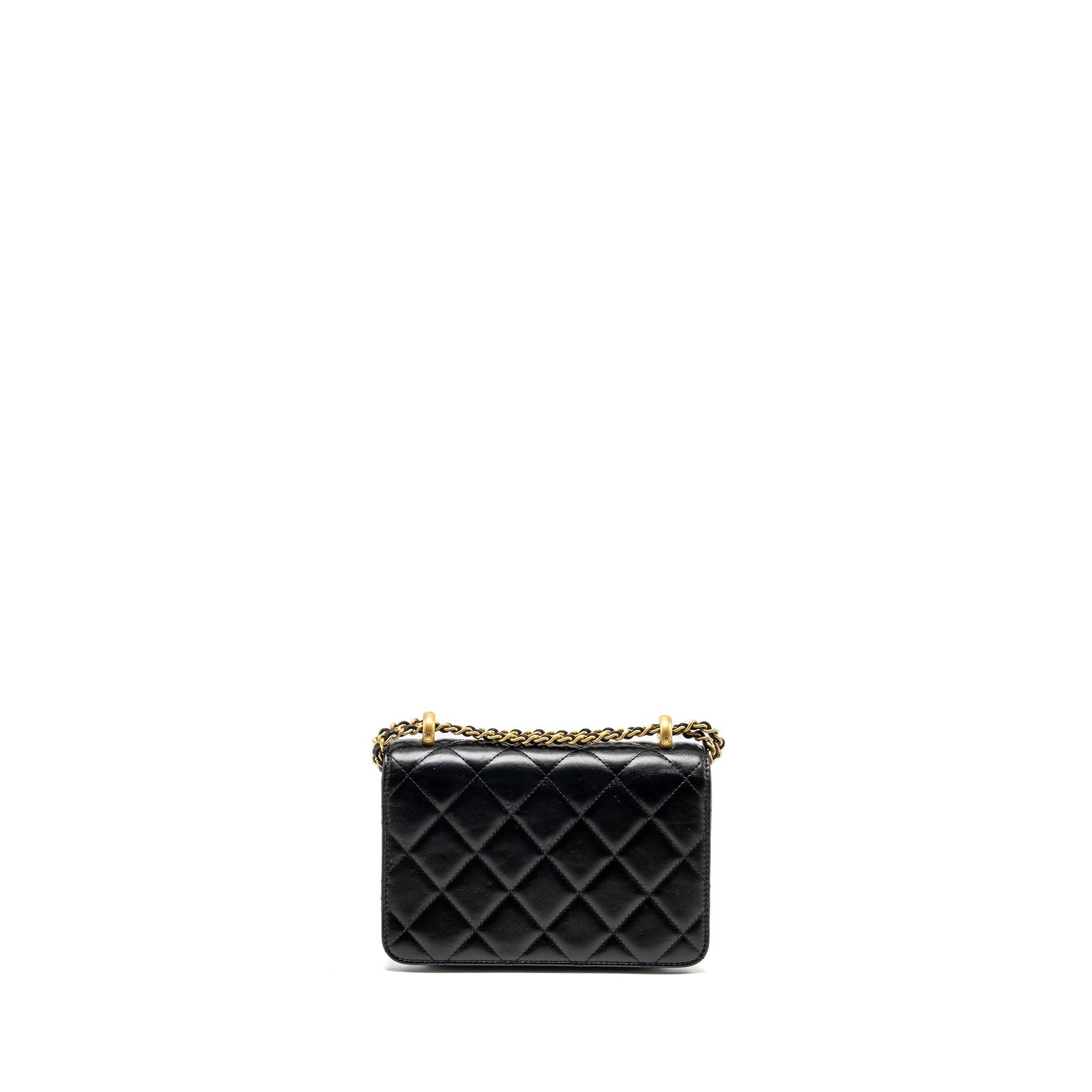 Chanel crush flap calfskin GHW microchip Black Gold Shoulder Bag