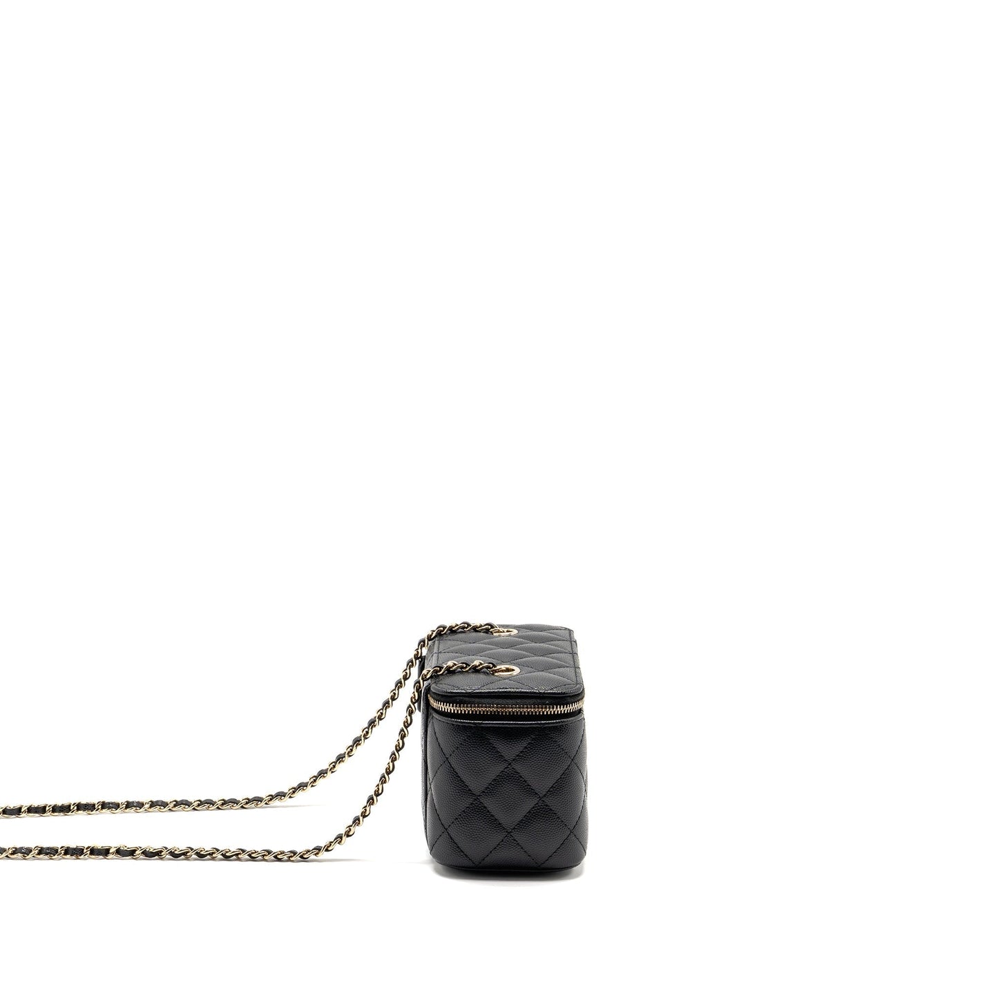 Chanel Long Vanity Caviar LGHW Black Handbag 5