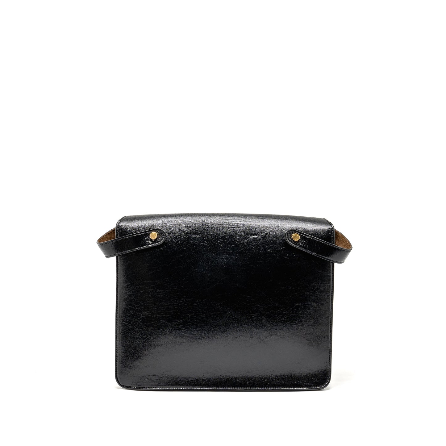 Fendi Kan Purse Leather Black Mini Messenger Bag