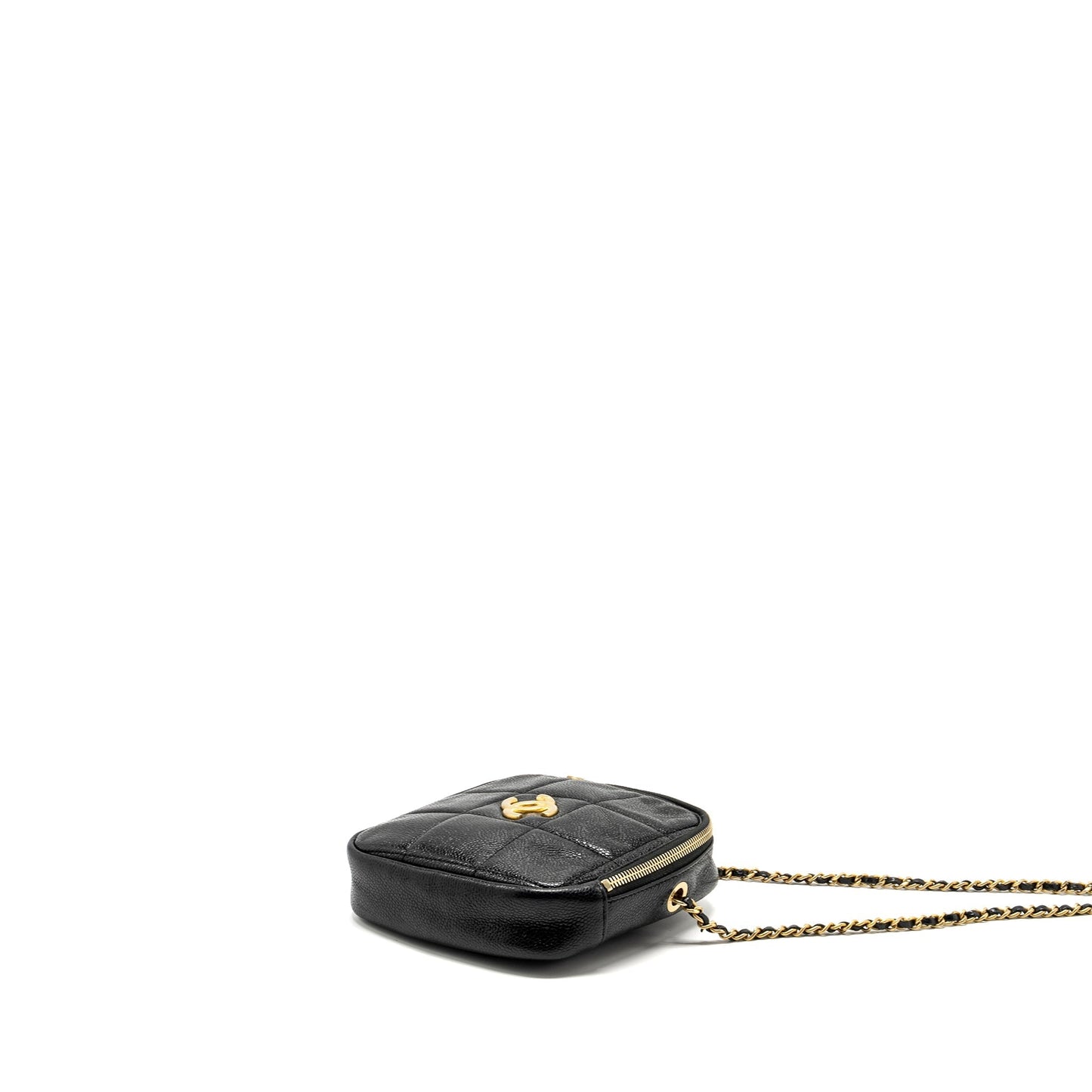 Chanel Quilted shape caviar GHW Black Handbag