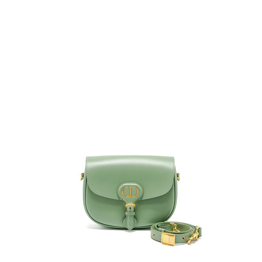 Dior Bobby Purse Calfskin Handbag Green Medium Travel Bag