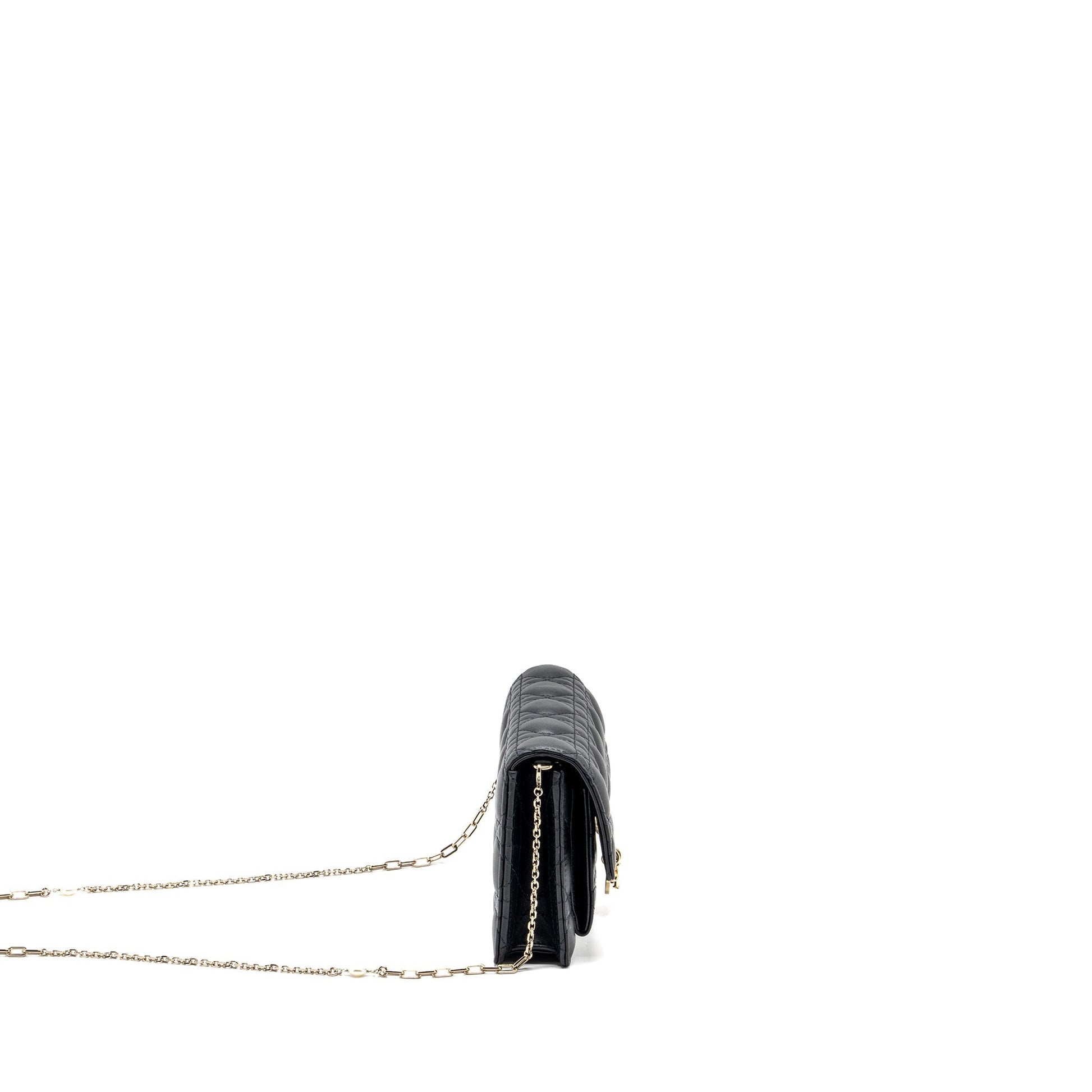 Dior My Daily Pouch Lambskin Handbag Black Chain Travel Bag