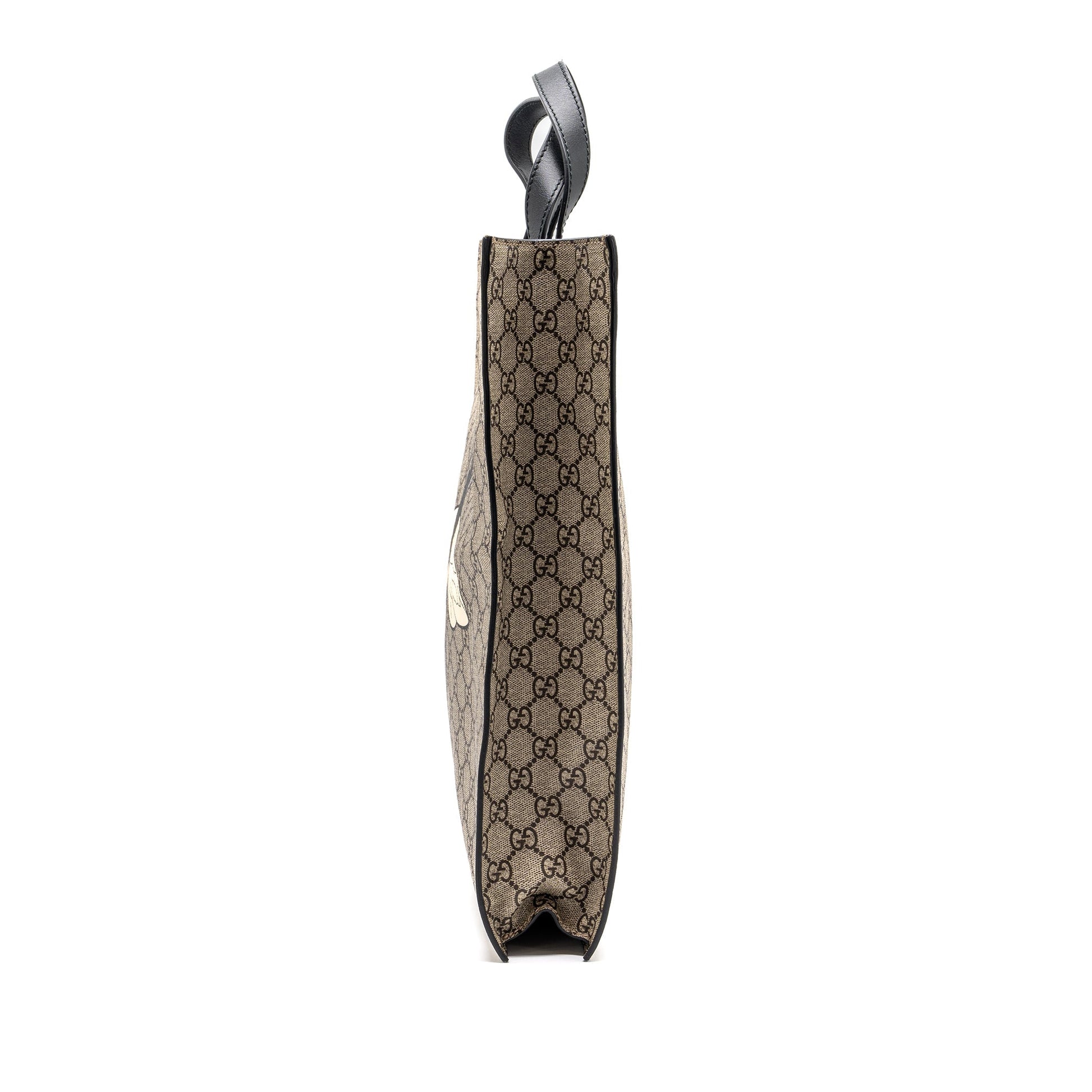 Gucci Blind For Love Tote Bag Supreme Multicolour Canvas Black