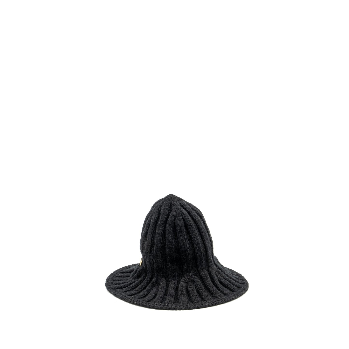 Dior Letter Wire Brimmed Beanie Wool Handbag Black Logo Travel Bag