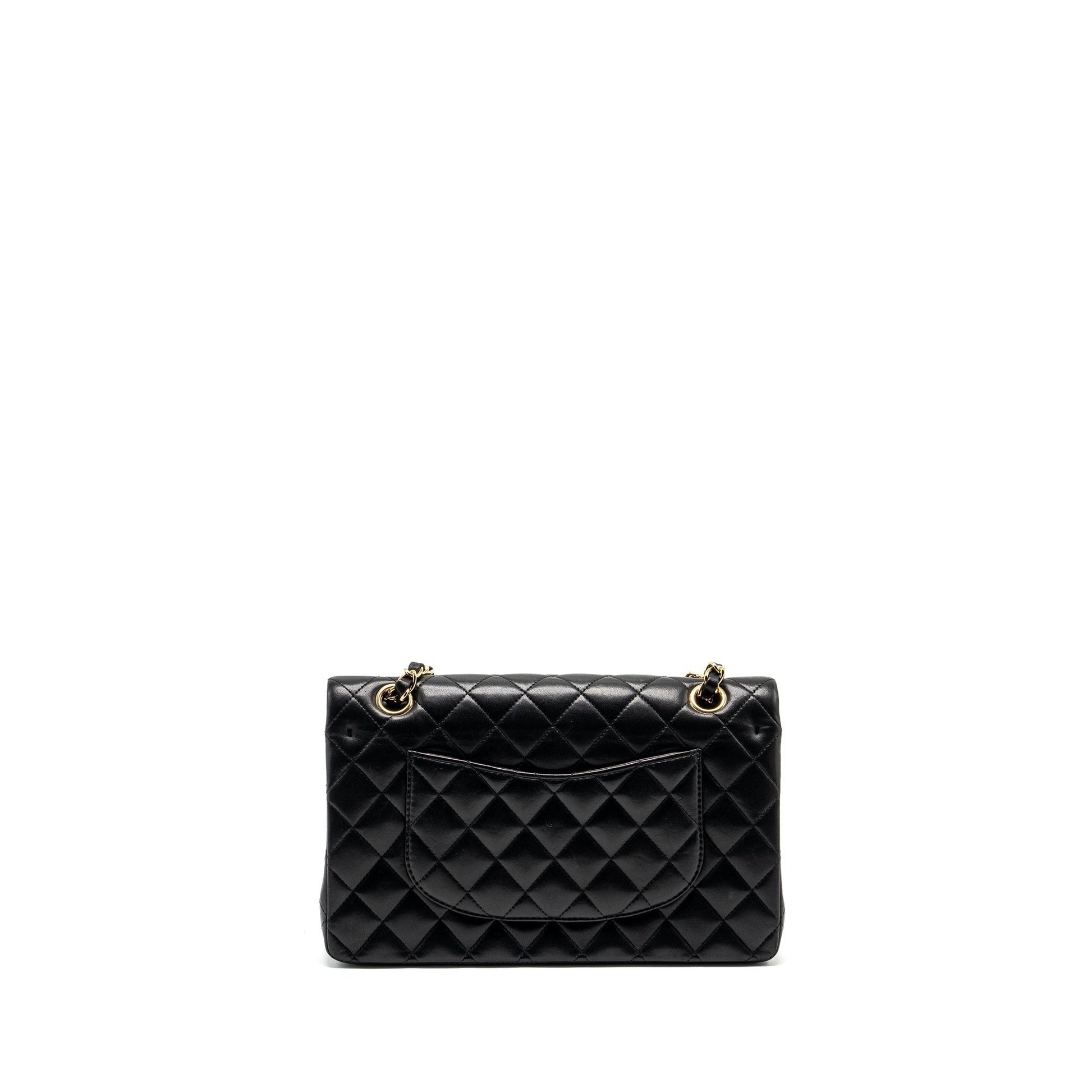 Chanel Classic Double Flap lambskin GHW Black Shoulder Bag Ghw 1