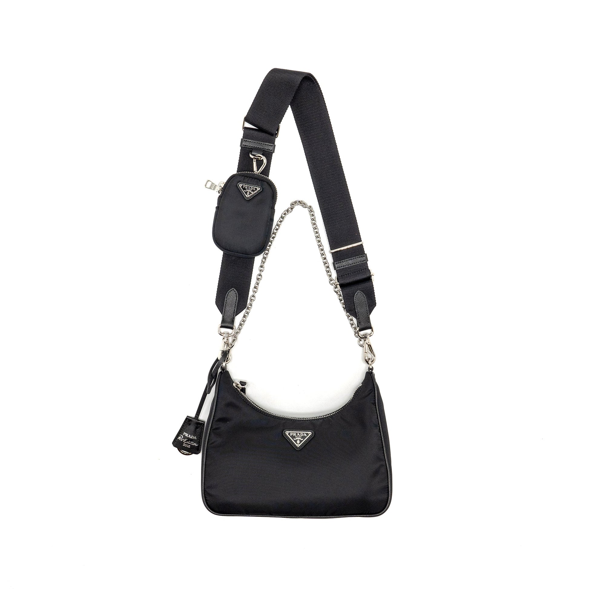 Re Edition Purse Handbag Nylon Black Travel Bag