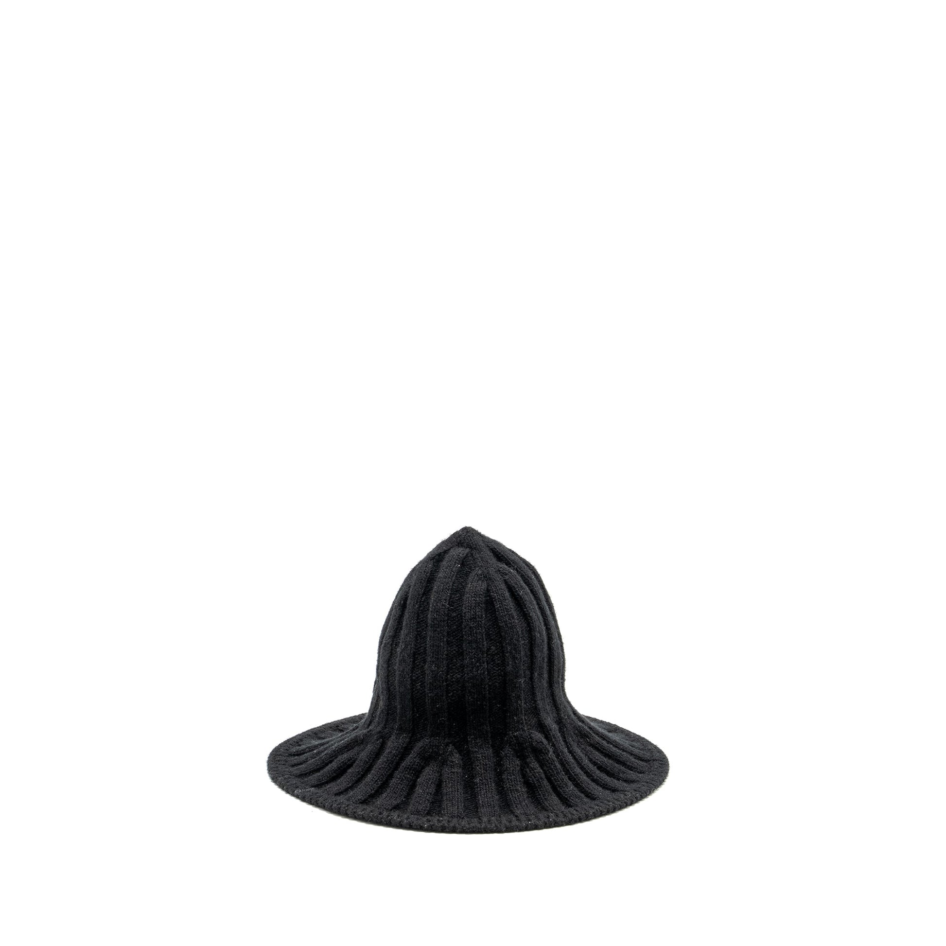 Dior Letter Wire Brimmed Beanie Wool Handbag Black Logo Travel Bag