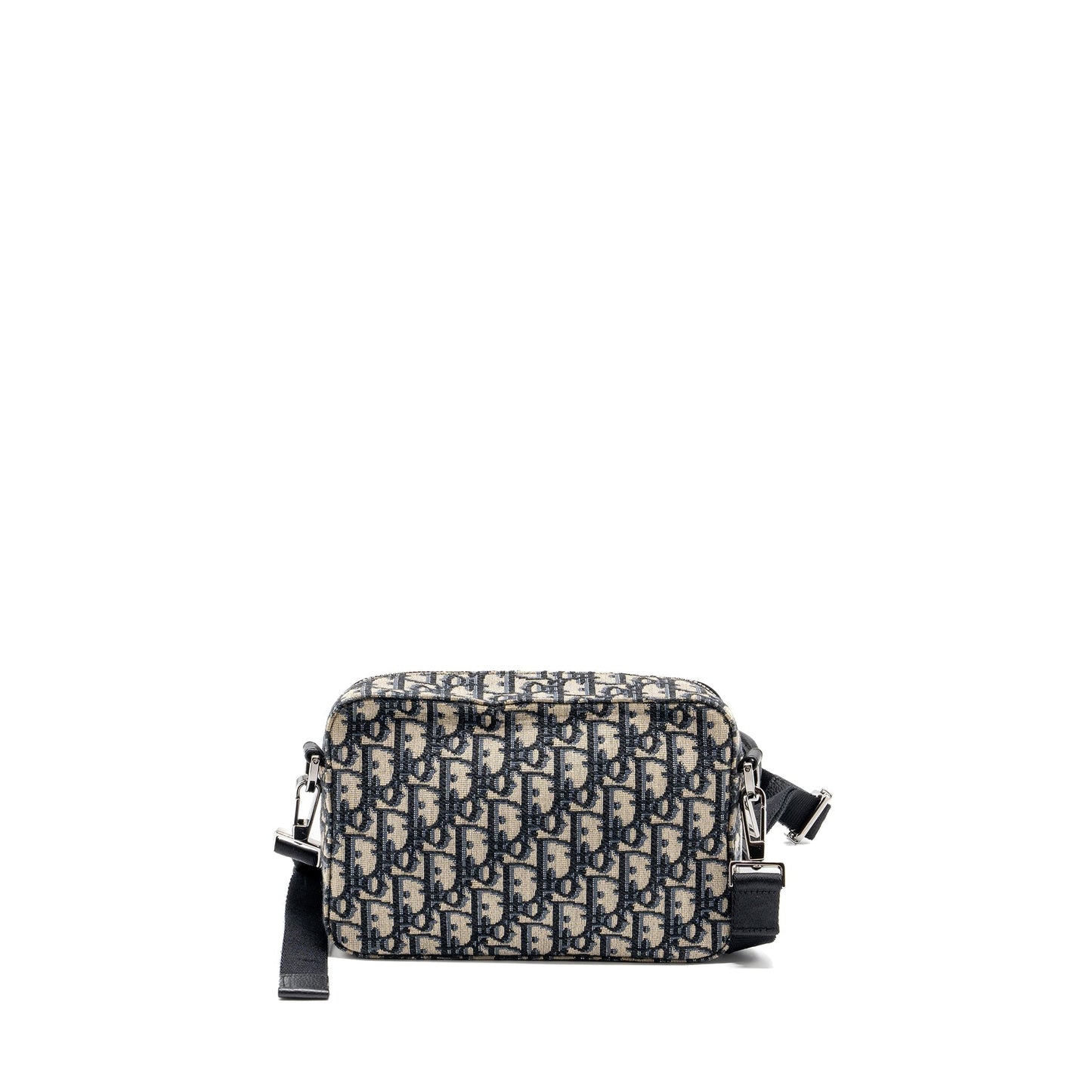 Dior Safari Purse With Strap Oblique Jacquard Handbag Black Travel Bag