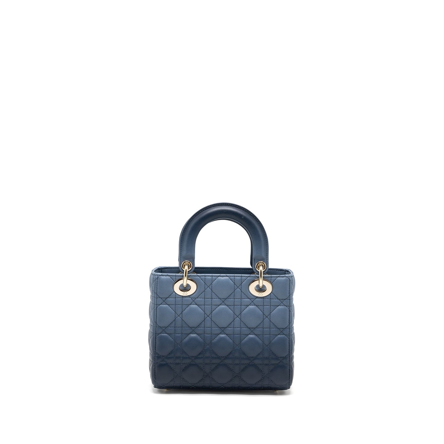 Dior My Lady Cannage Lambskin Gradient Handbag Blue Small Travel Bag
