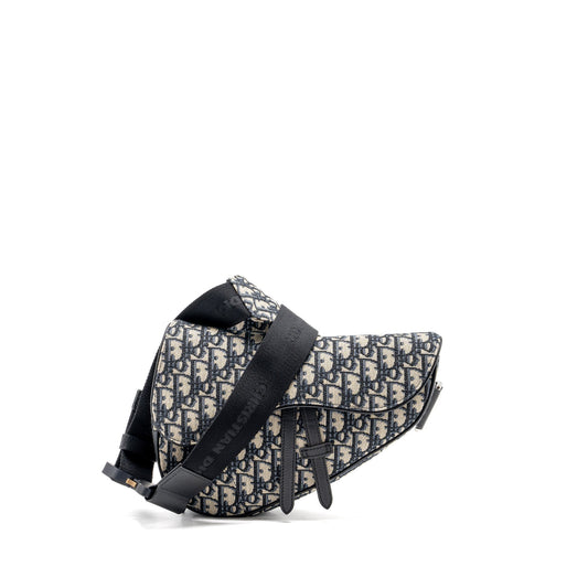 Dior Homme Saddle Purse Oblique Jacquard Multicolour Hardware Travel Bag