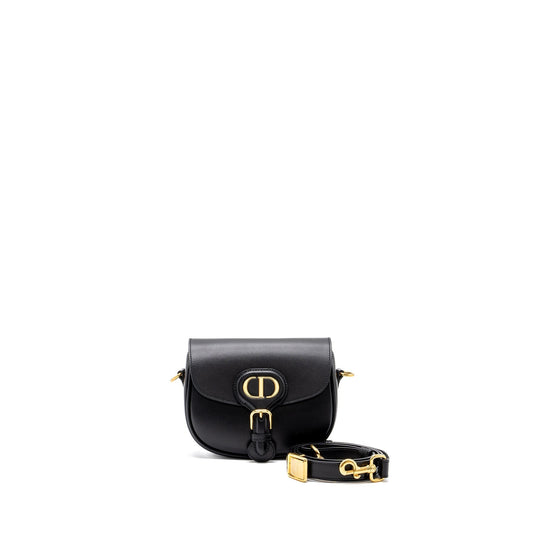 Dior Bobby Purse Box Calfskin Handbag Black Small Travel Bag
