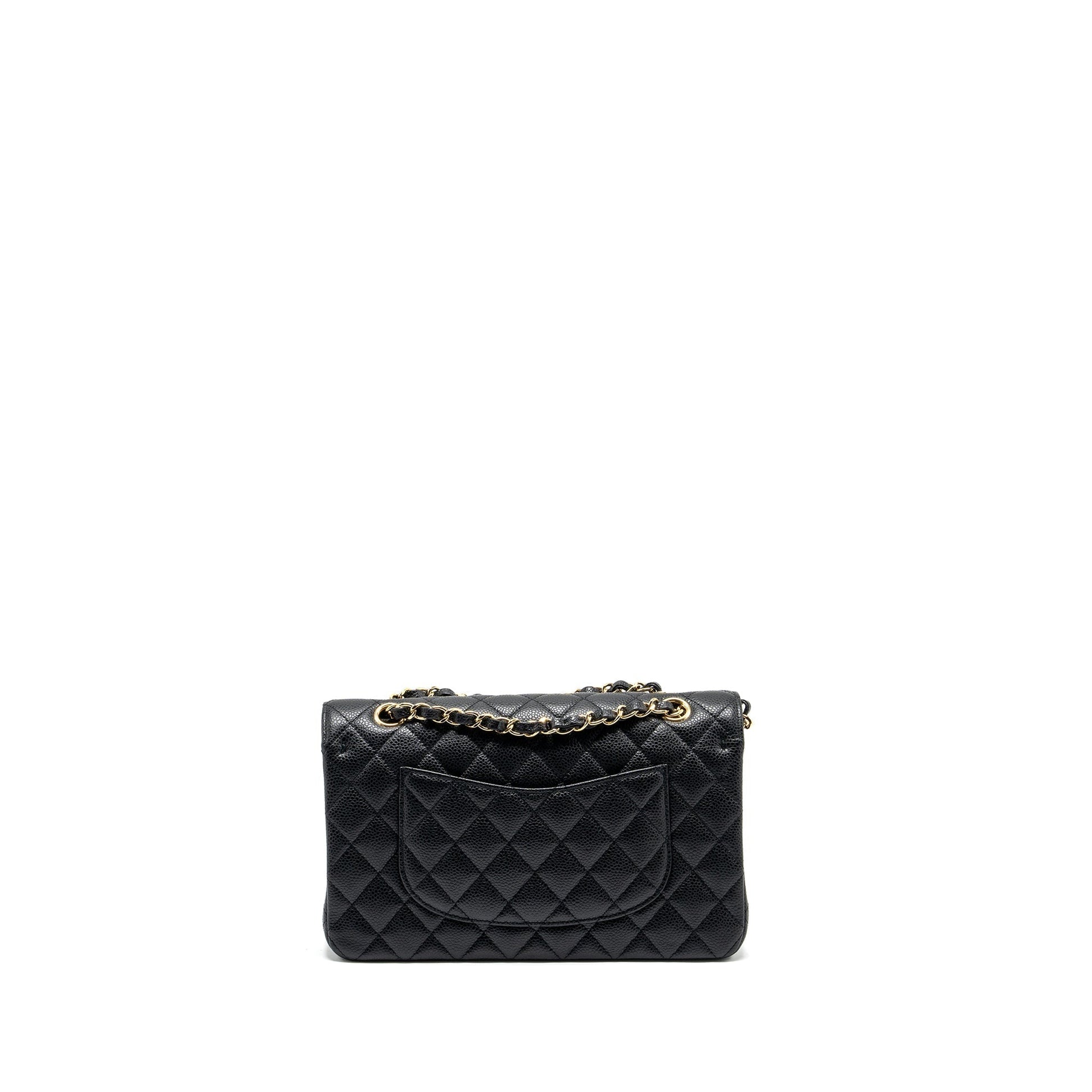 Chanel Classic Double Flap Caviar GHW Black Shoulder Bag Ghw 24
